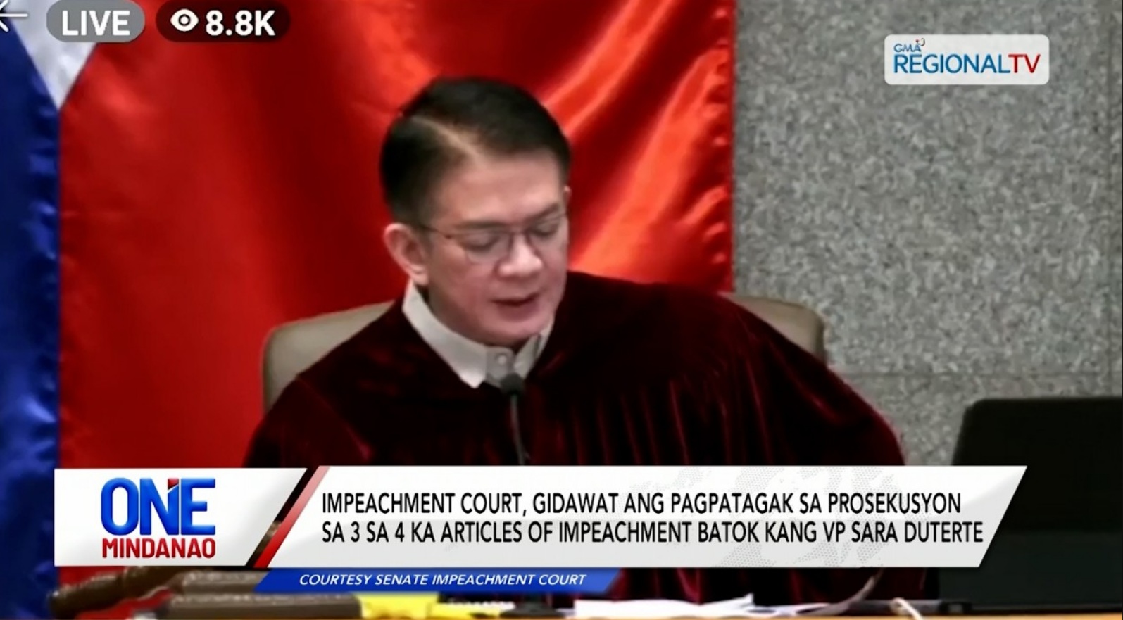 3 sa 4 ka articles of impeachment batok kang VP Duterte, gitagak I One Mindanao
