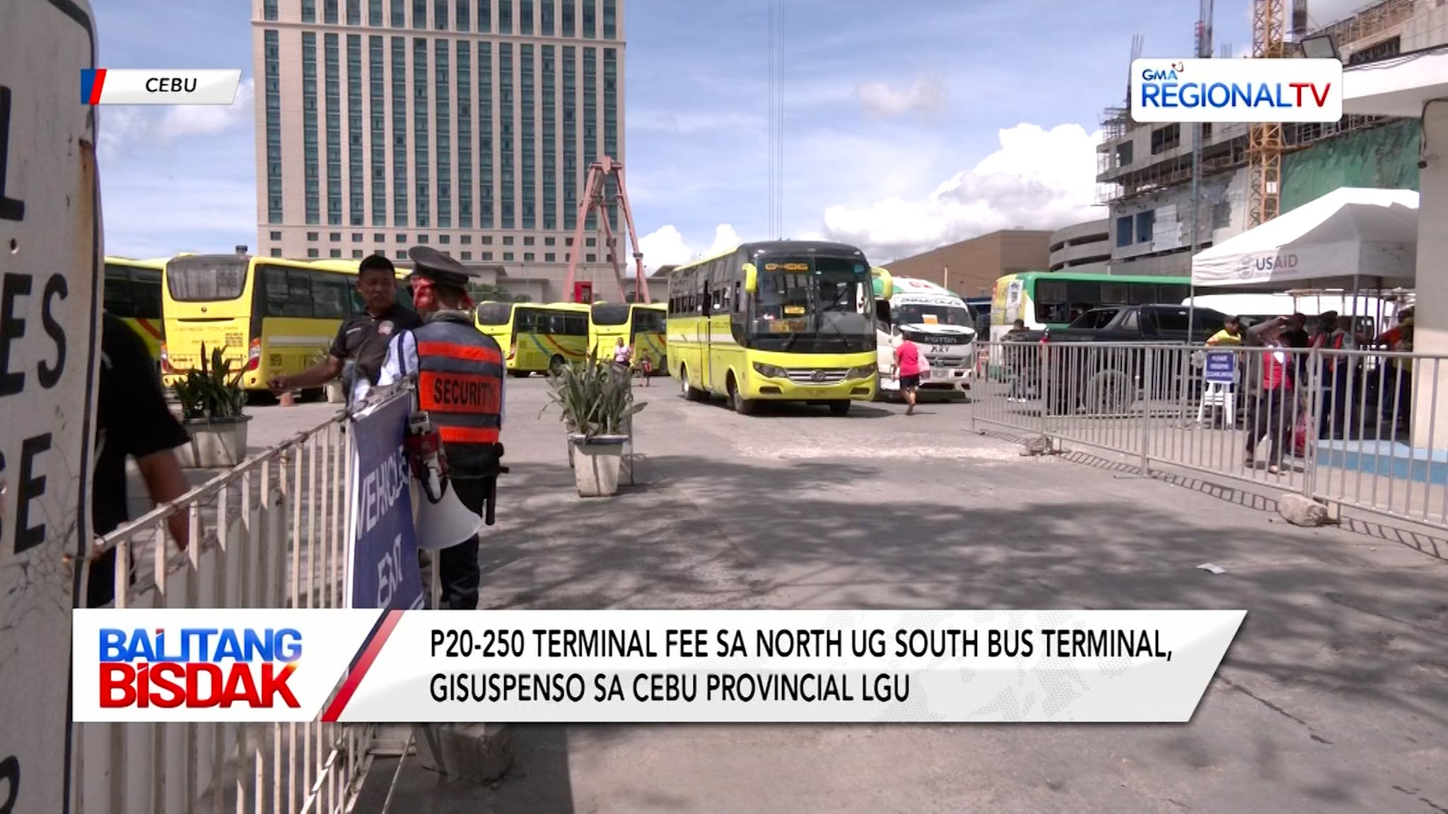 P20-250 Terminal Fee sa North ug South Bus Terminal, Gisuspenso | Balitang Bisdak