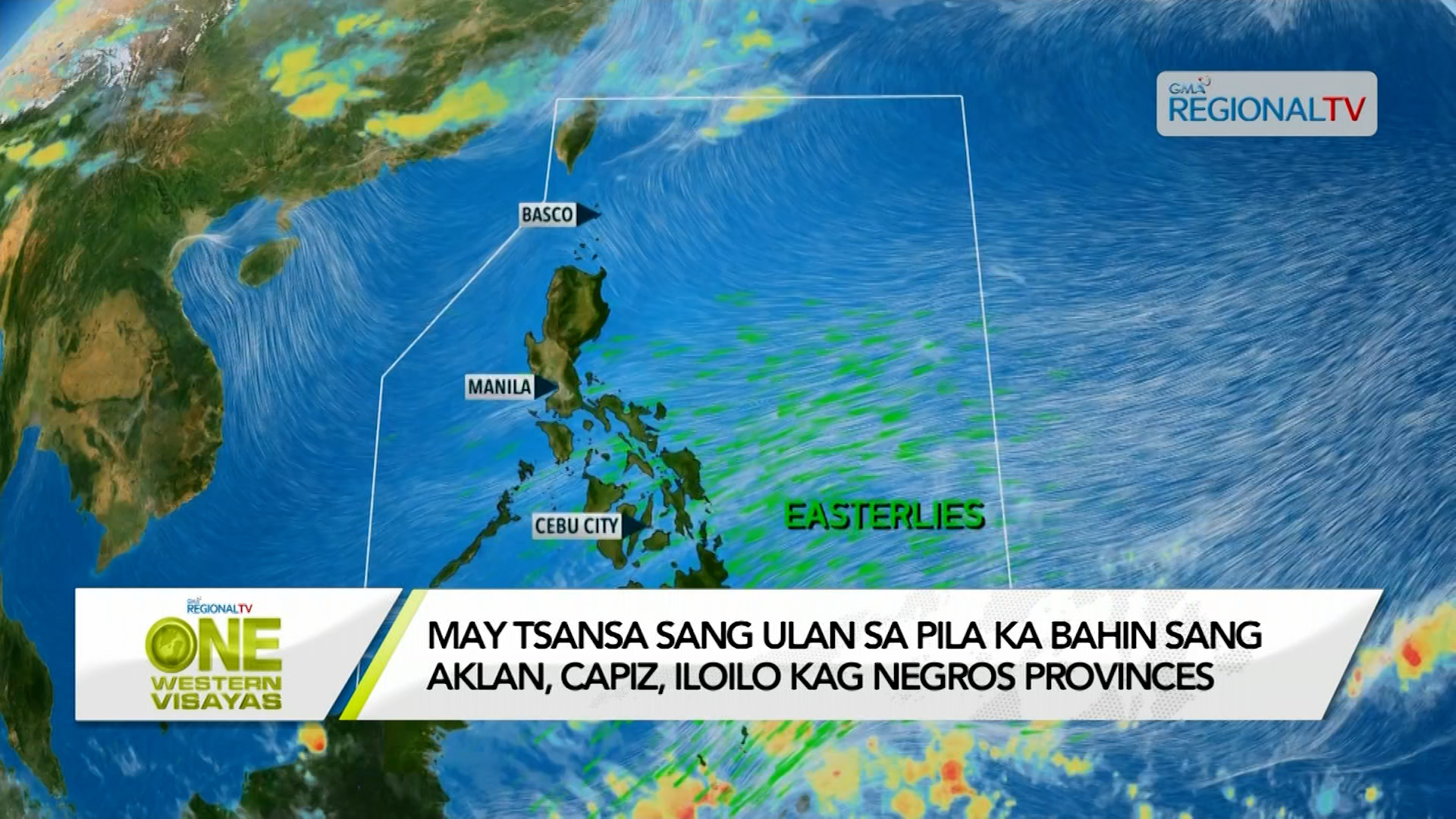 May tsansa sang ulan sa bahin sang Aklan, Capiz, Iloilo kag Negros Provinces