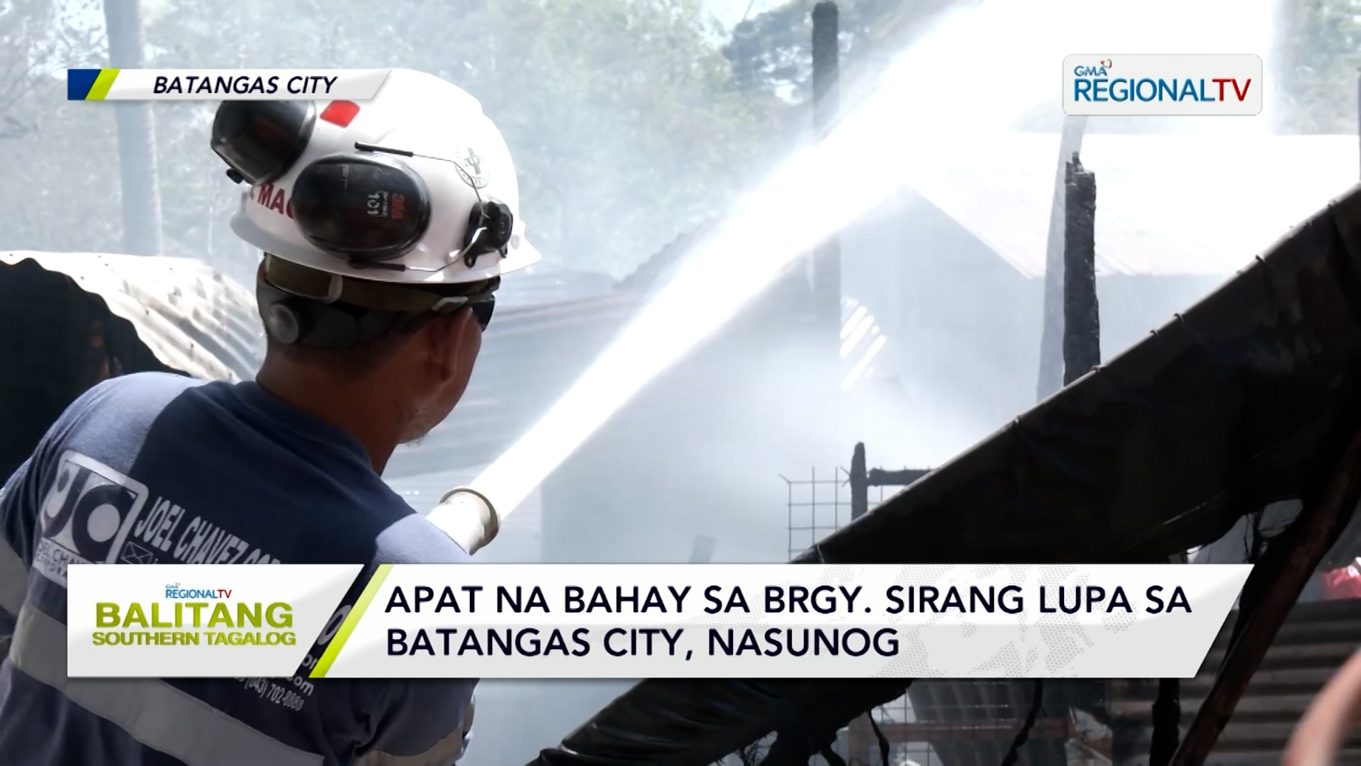 Apat na bahay sa Brgy. Sirang Lupa sa Batangas City, nasunog