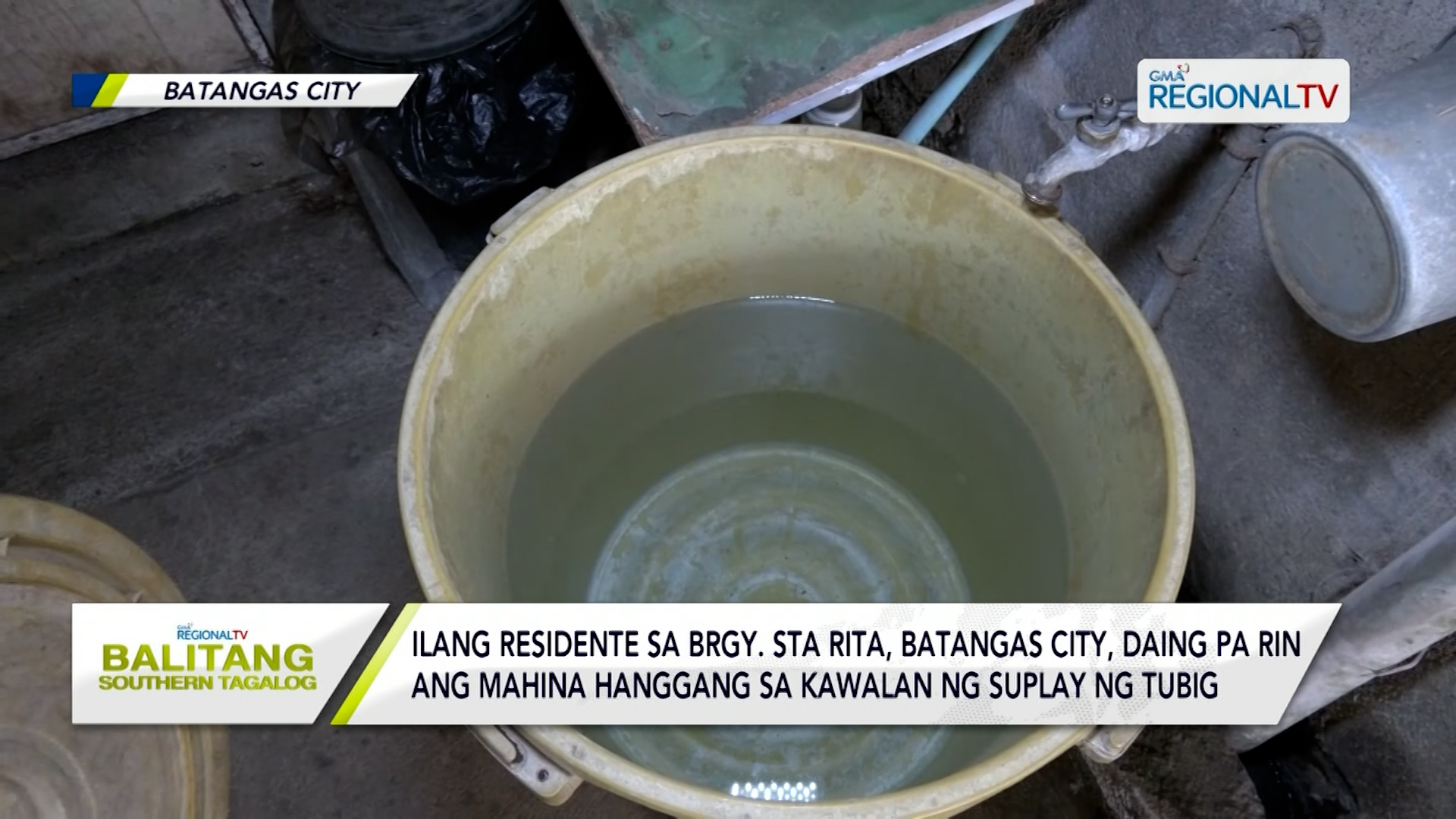 Mahinang suplay ng tubig, daing pa rin ng ilang residente sa Batangas City
