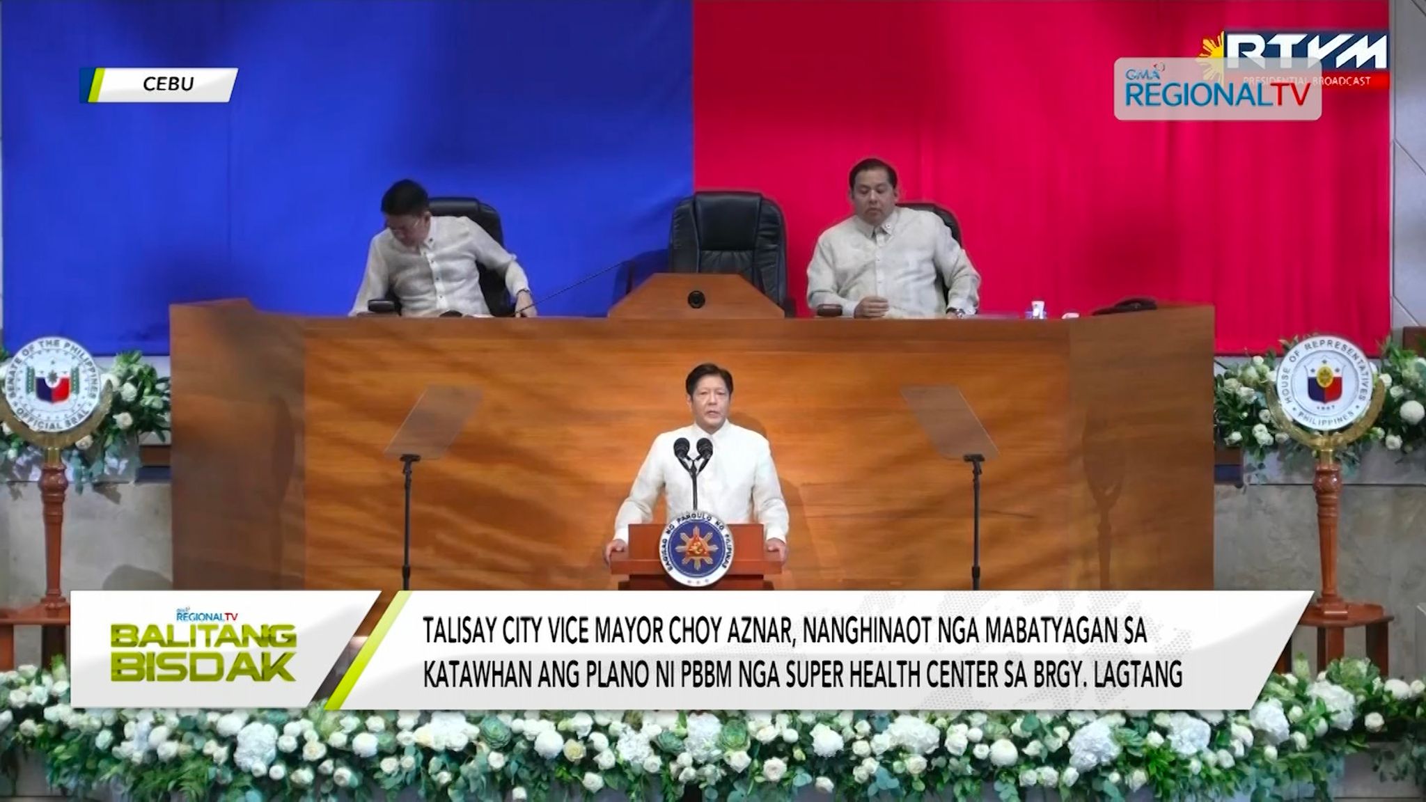Mga opisyal sa Cebu City ug Talisay City, natagbaw sa SONA ni PBBM