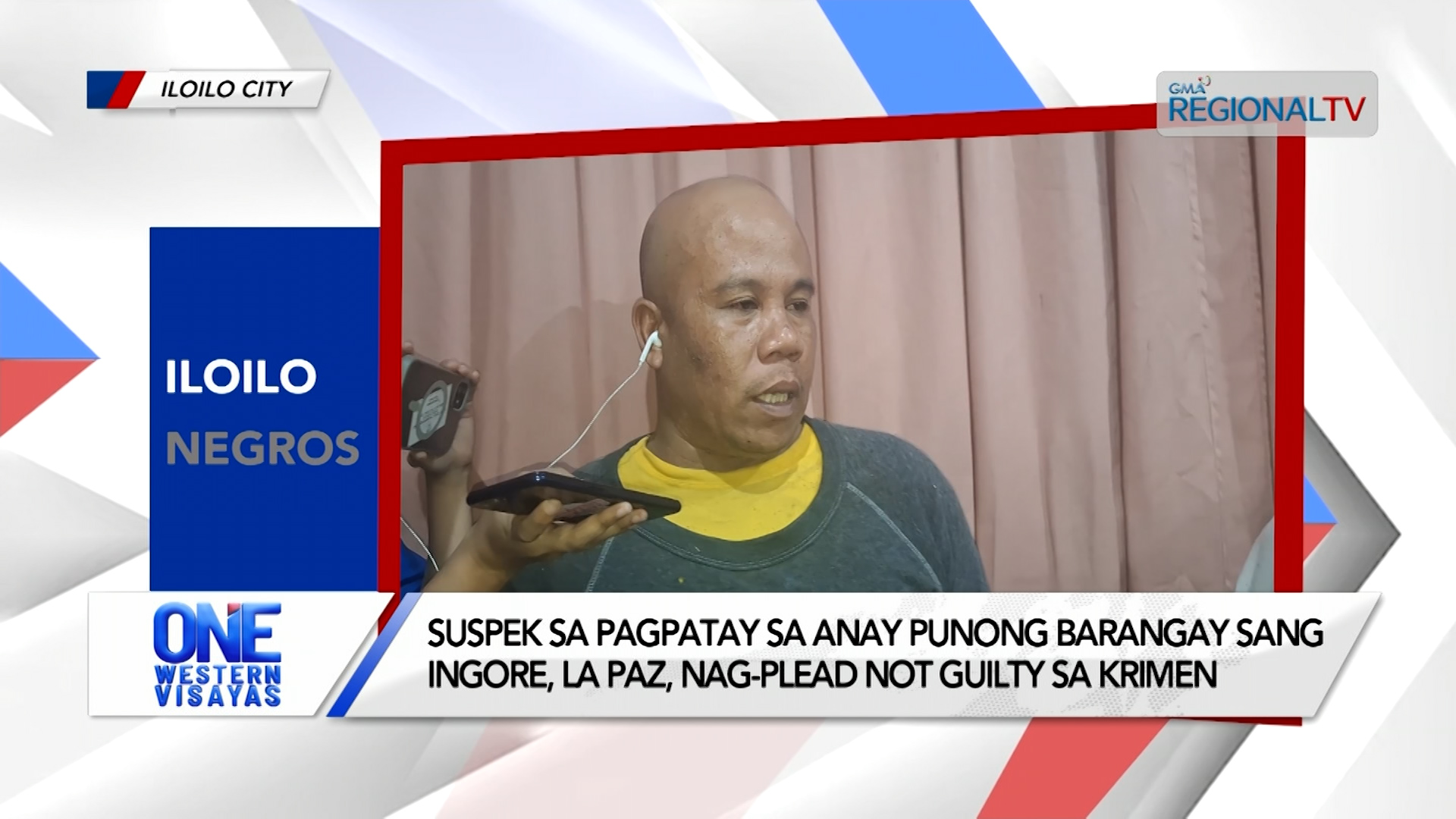 Suspek sa pagpatay sa anay kapitan sang Ingore, La Paz, nag-plead not guilty