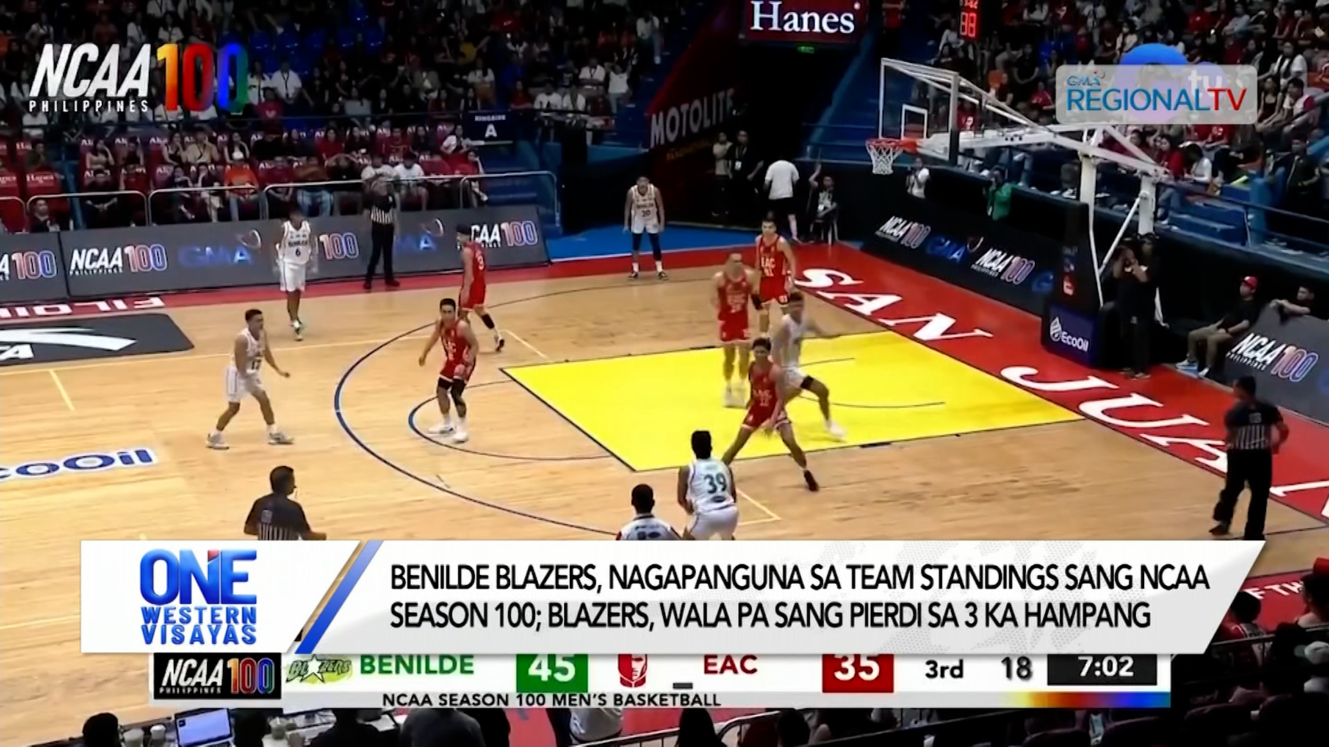 Benilde Blazers, nagapanguna sa team standings sang NCAA Season 100