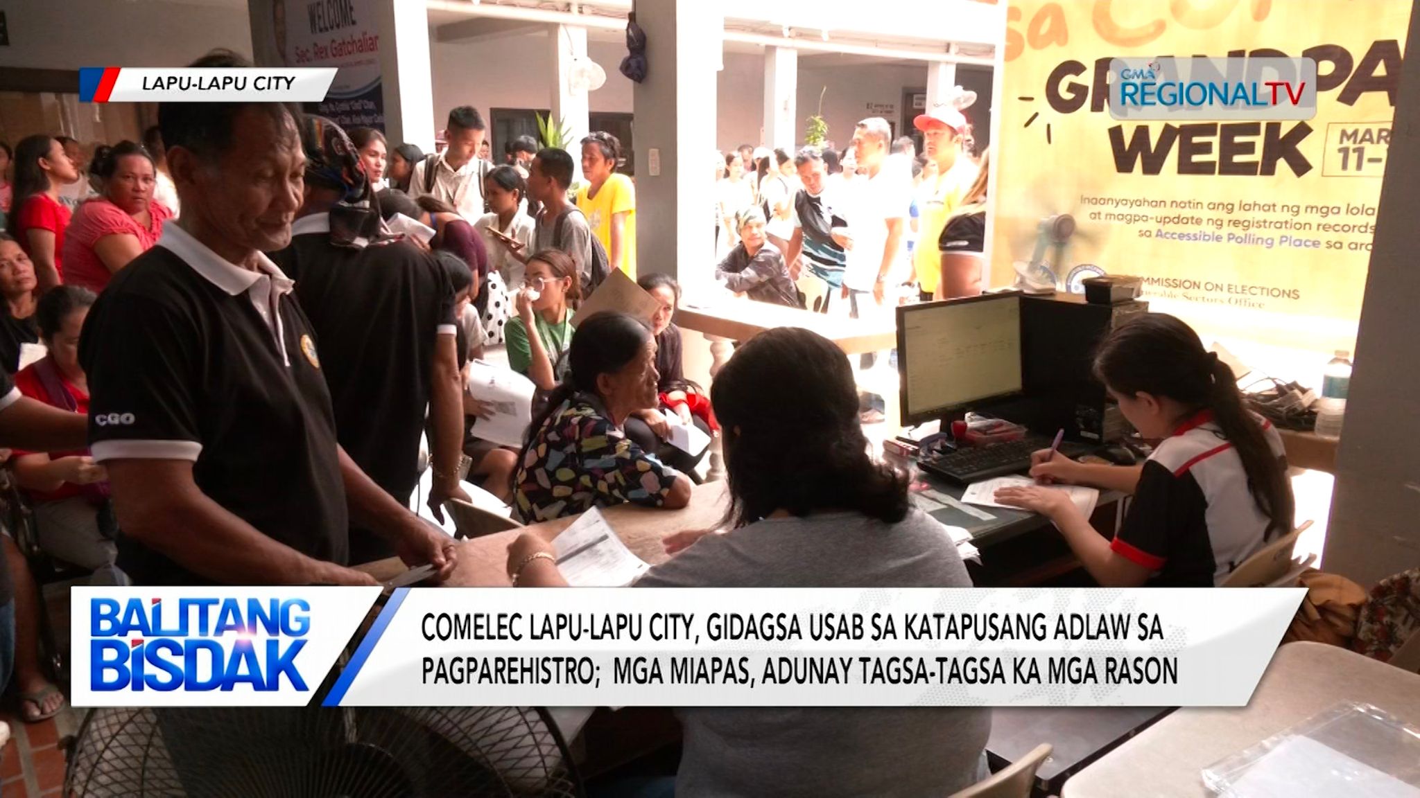 Mga miapas sa pagparehistro sa COMELEC Lapu-Lapu City, midagsa