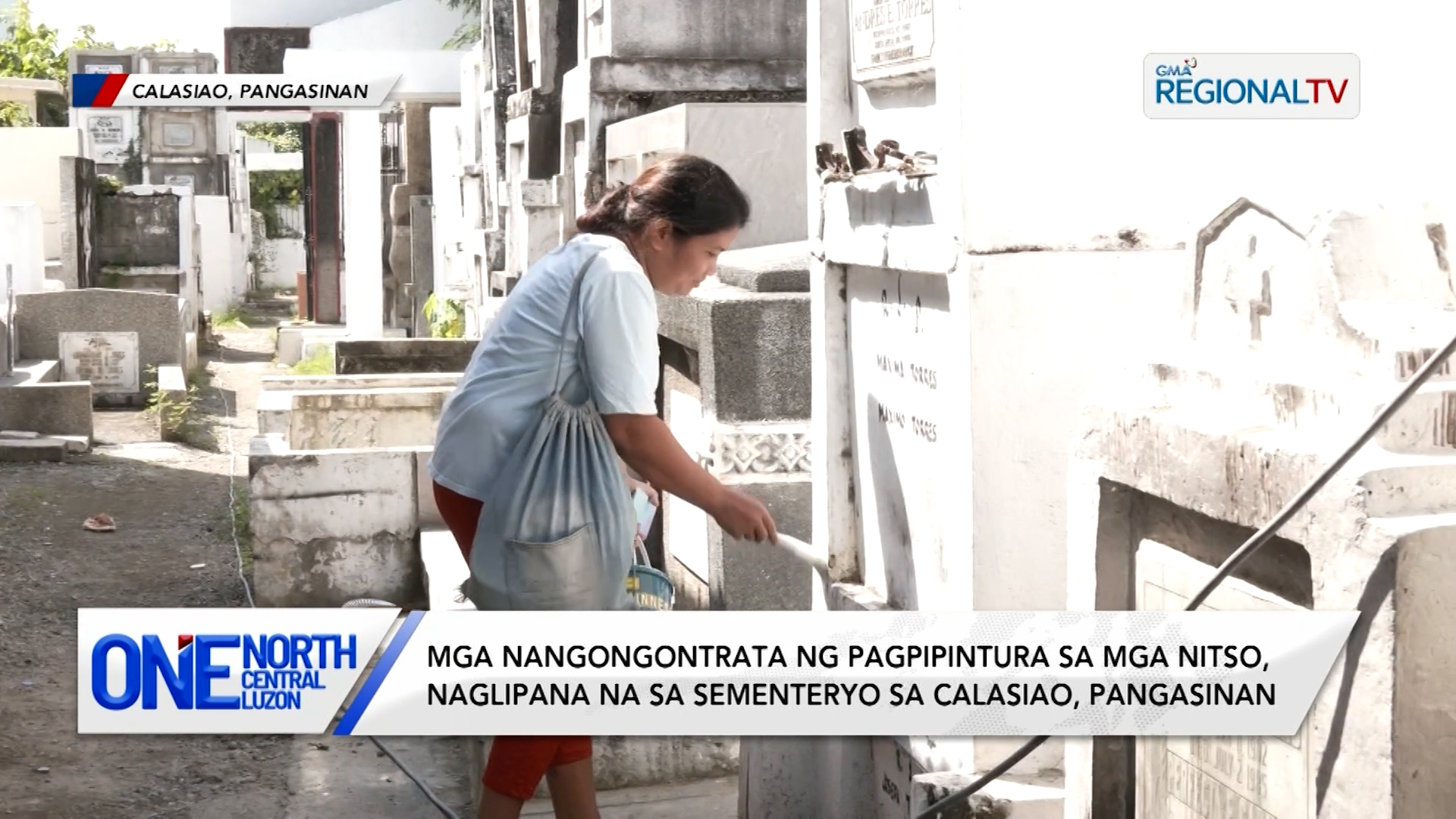 Mga nangongontrata ng pagpipintura sa mga nitso, naglipana na sa sementeryo