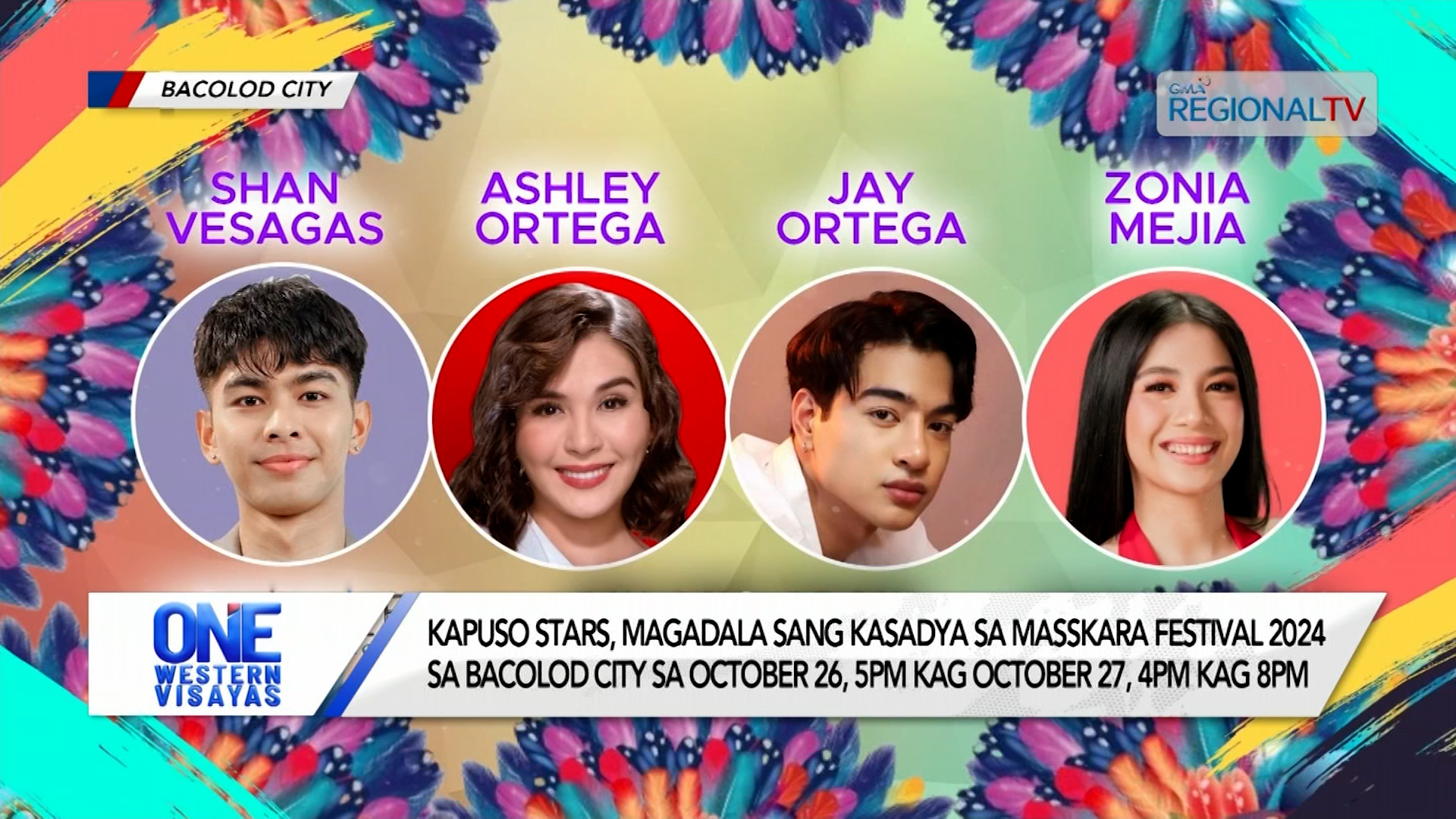 Kapuso stars makinasadya sa Masskara Festival 2024 sa October 26 kag 27