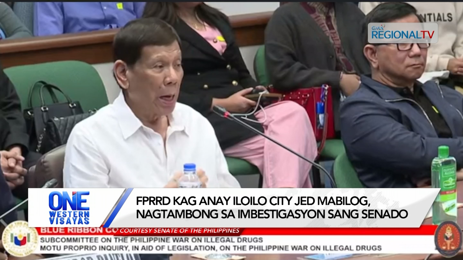 FPRRD kag anay Iloilo City Jed Mabilog, nagtambong sa imbestigasyon sang Senado