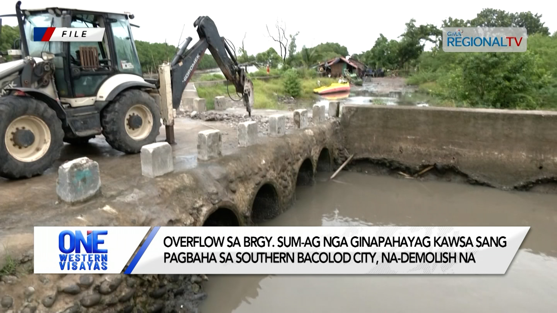 Overflow nga ginapahayag kawsa sang pagbaha sa Bacolod City, gin-demolish