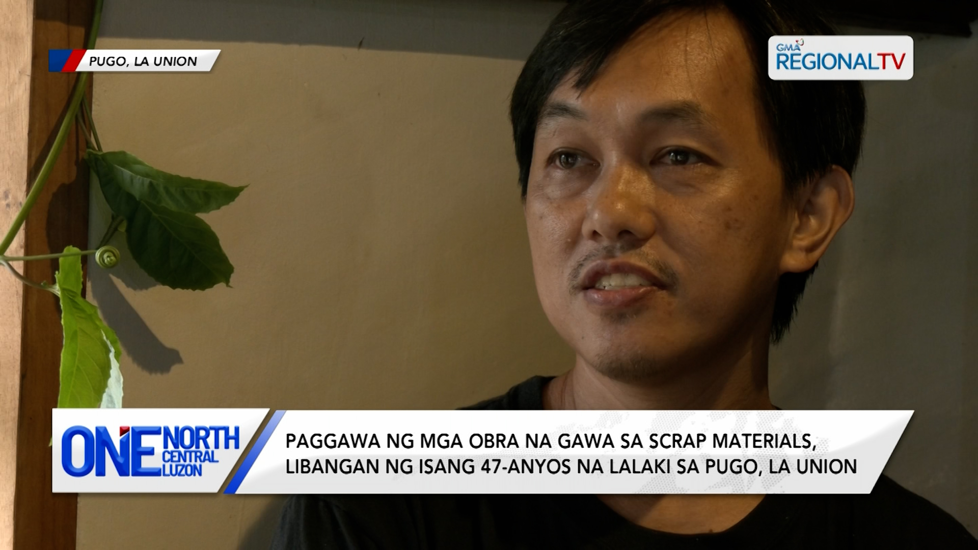 Silipin ang mga obra na gawa sa scrap materials sa La Union