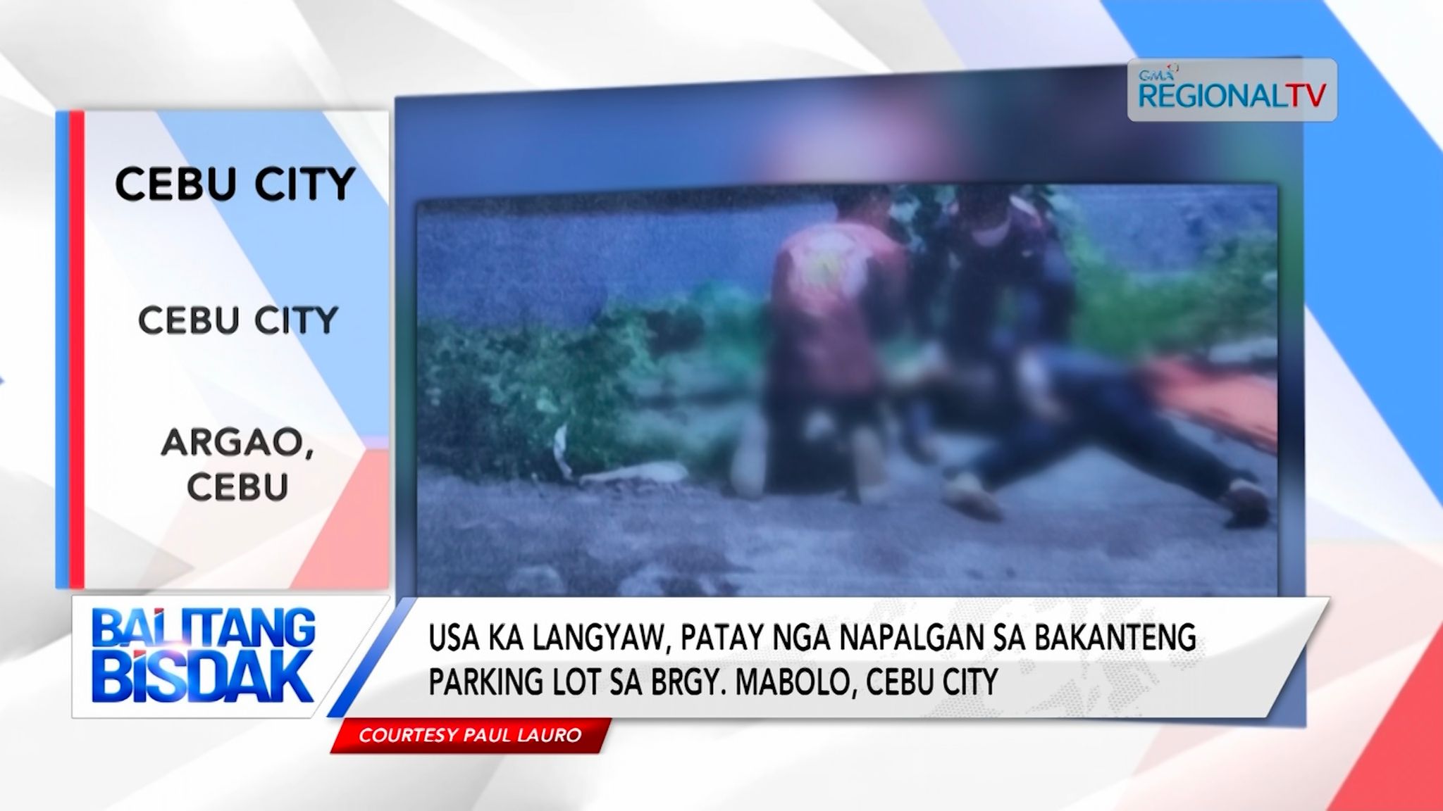 1 ka langyaw, patay nga napalgan sa bakanteng parking lot sa Brgy. Mabolo