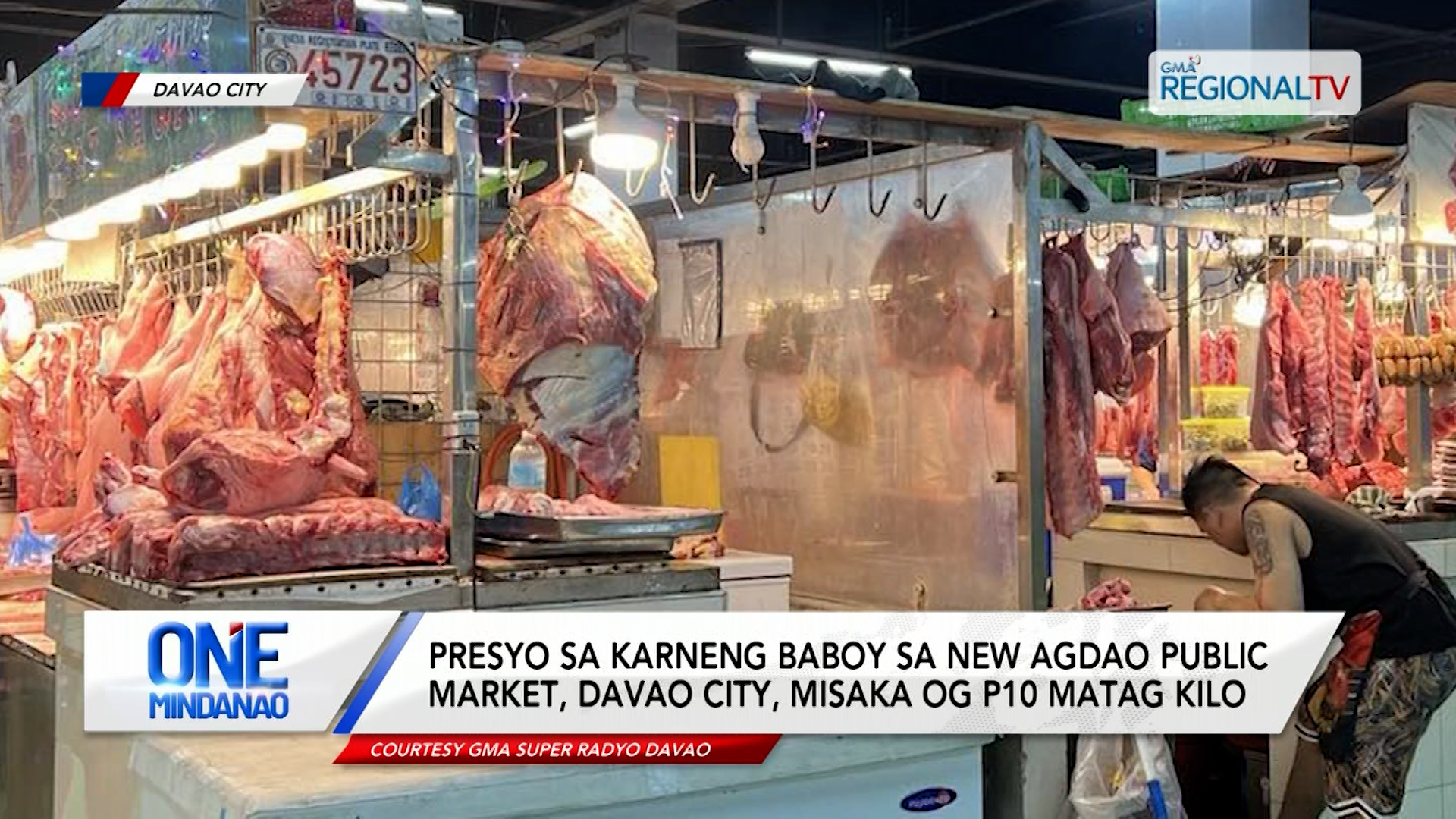 Presyo sa karneng baboy sa New Agdao Public Market, misaka og P10 matag kilo