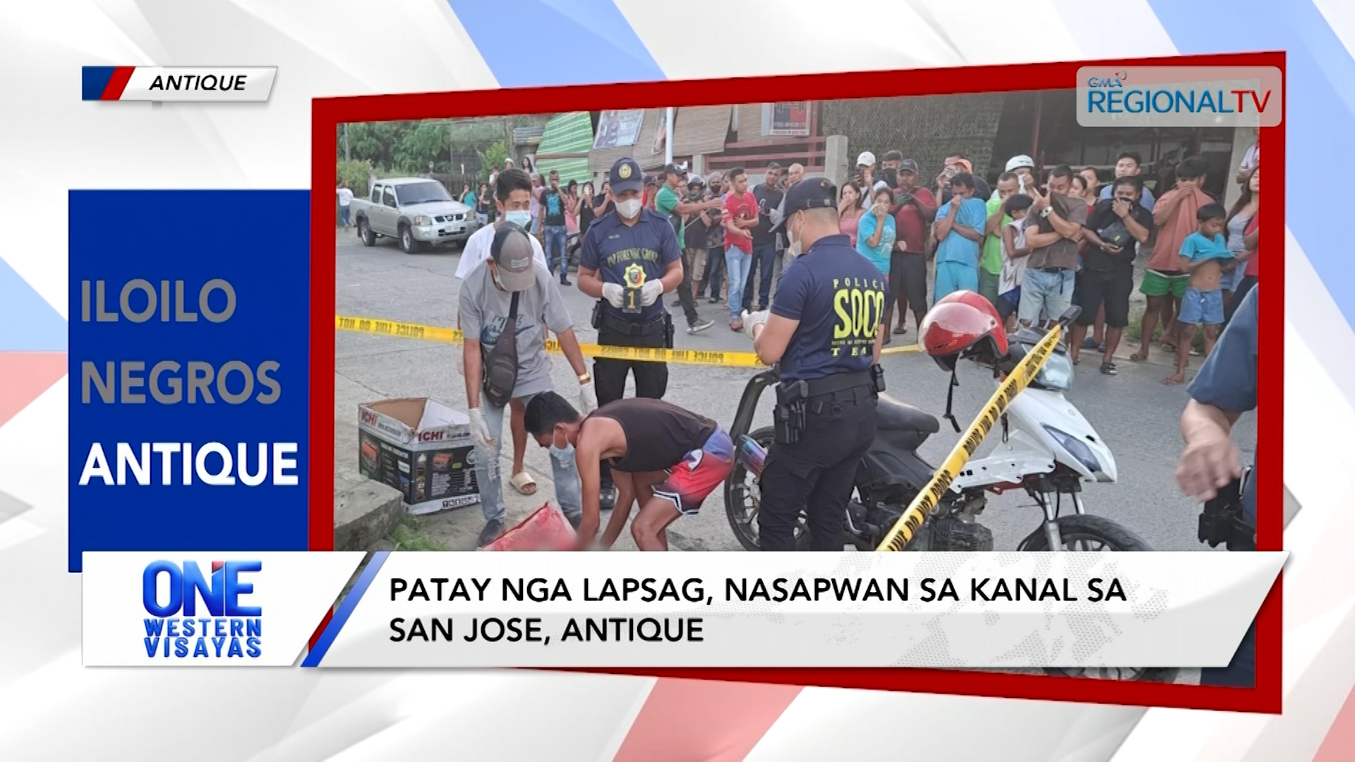 Patay nga lapsag, nasapwan sa kanal sa San Jose, Antique