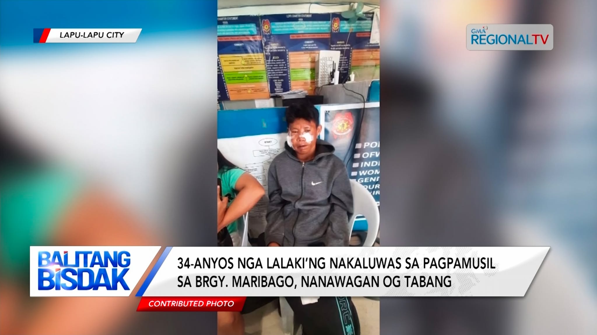 Lalaki’ng nakaluwas sa pagpamusil sa Brgy. Maribago, nanawagan og tabang