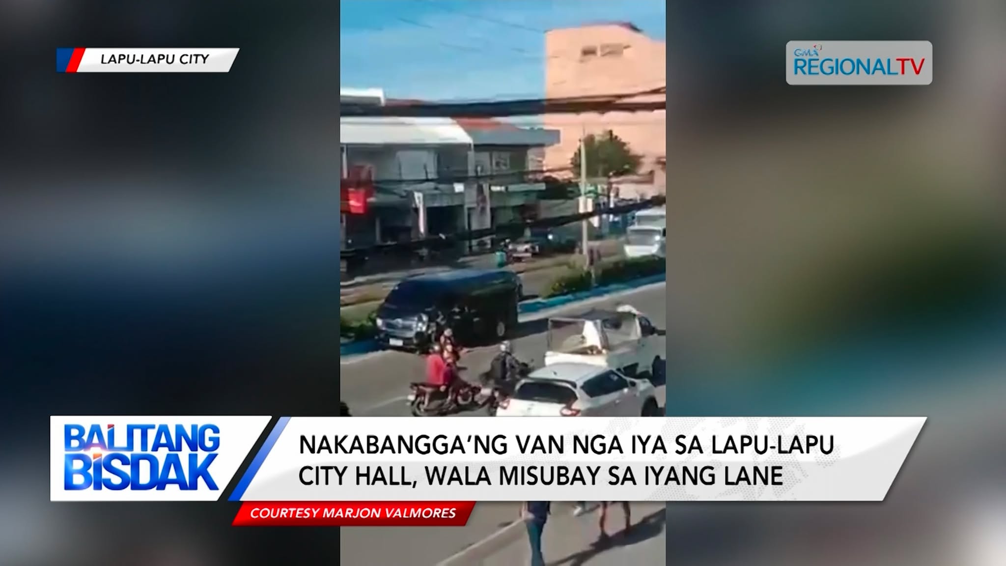 Red plate van, nakabangga og motorsiklo sa Brgy. Pajo, Lapu-Lapu City; rider, angol