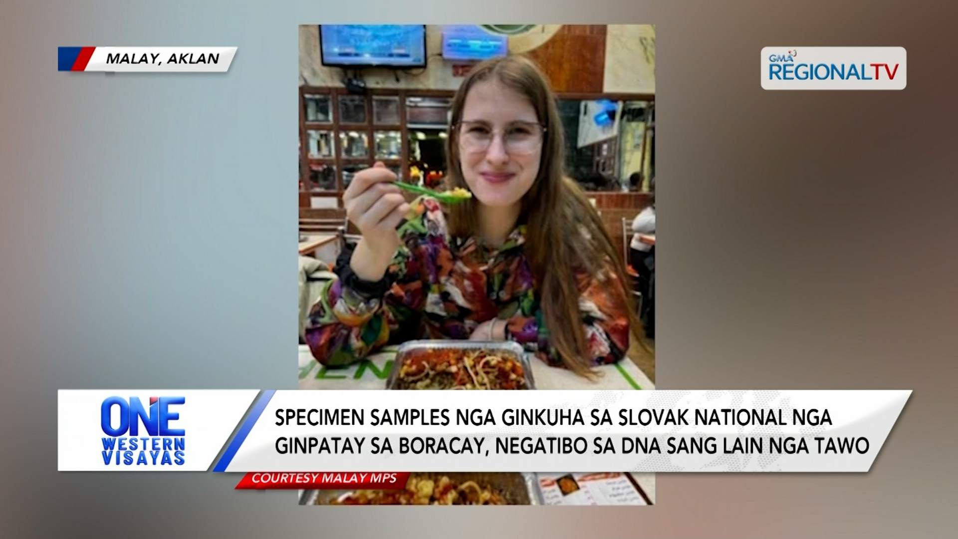 Specimen samples nga ginkuha sa Slovak national nga ginpatay sa Boracay