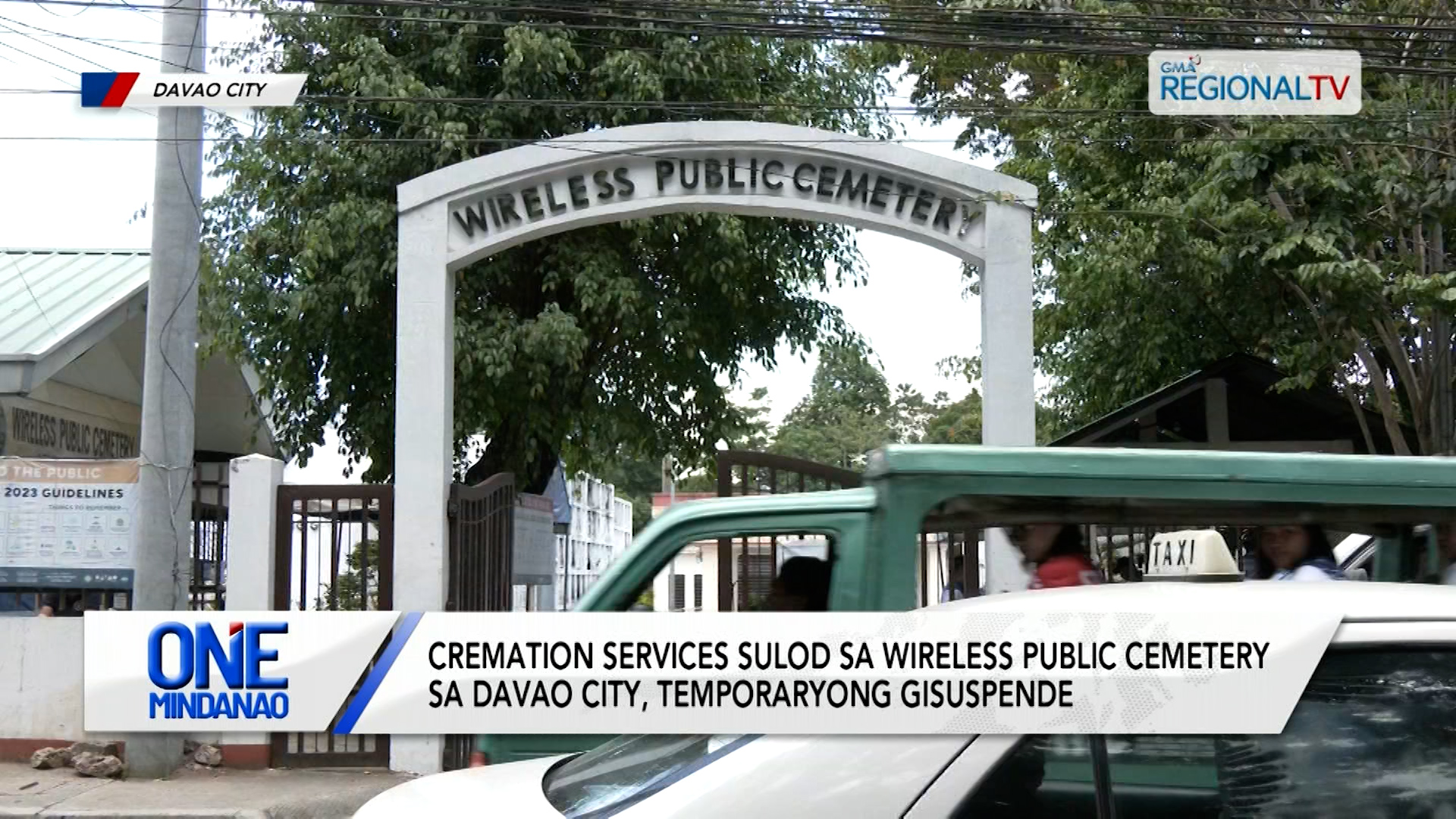 Cremation services sulod sa Wireless Public Cemetery, temporaryong gisuspende