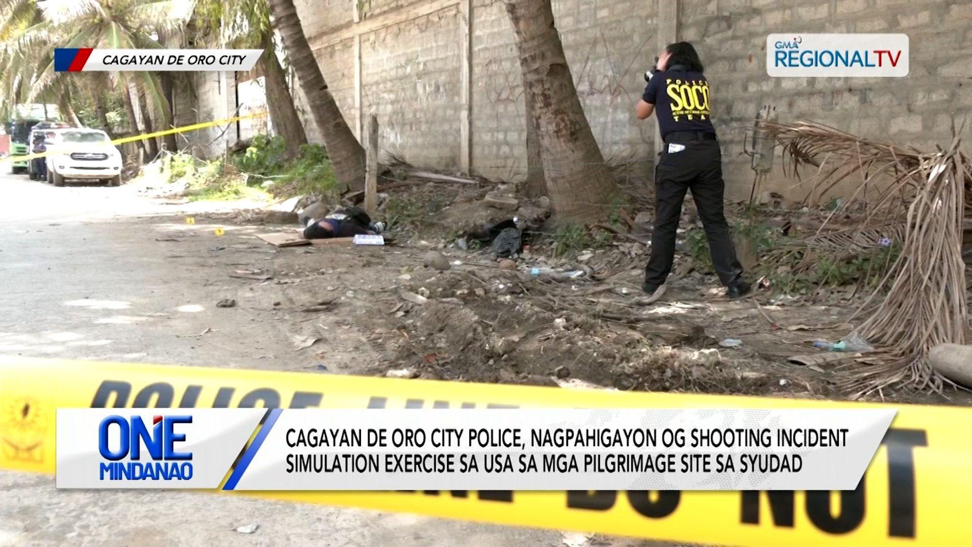 Cagayan de Oro City Police, nagpahigayon og SIMEX sa usa sa mga pilgrimage site