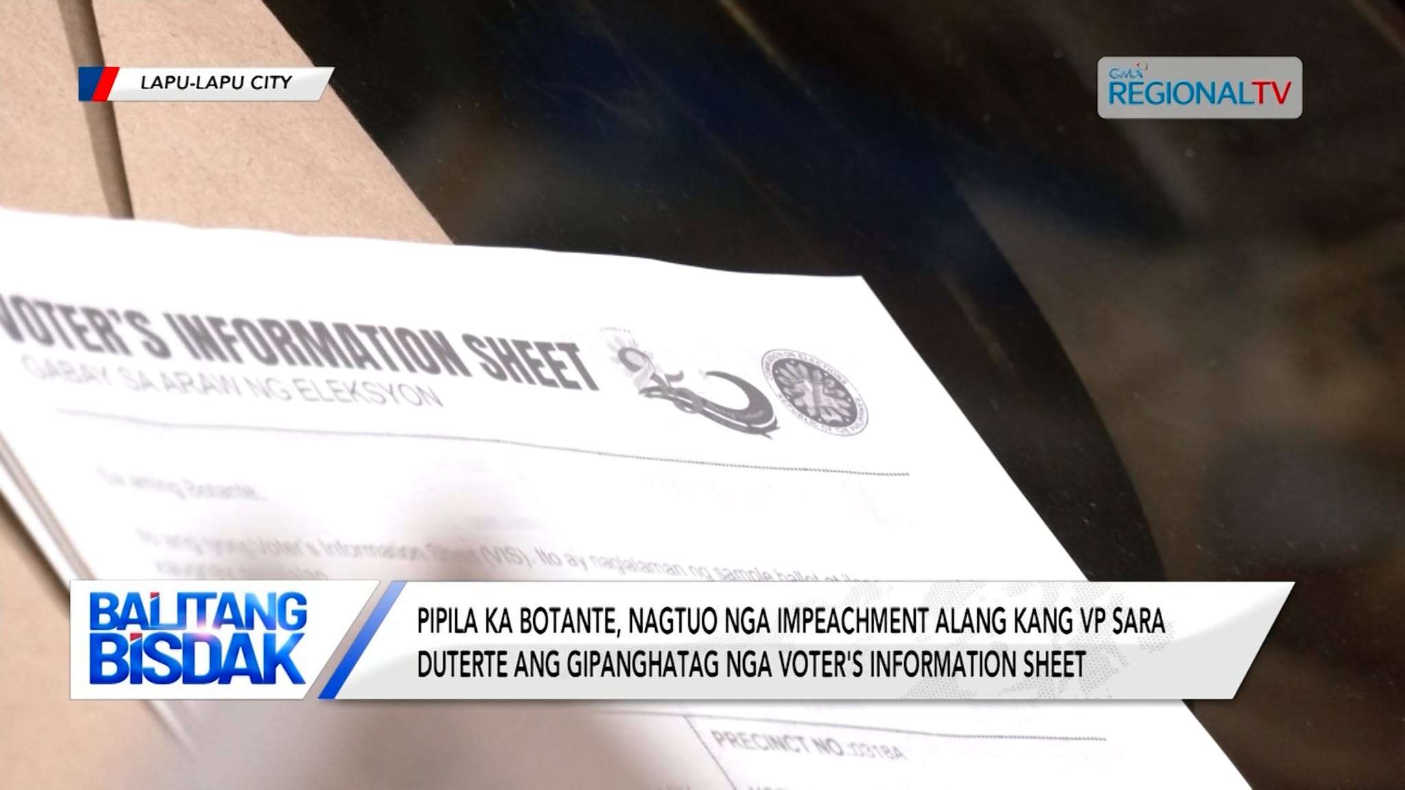 Distribution sa Voter’s Information Sheet sa Lapu-Lapu City, nakasugat og pagduda