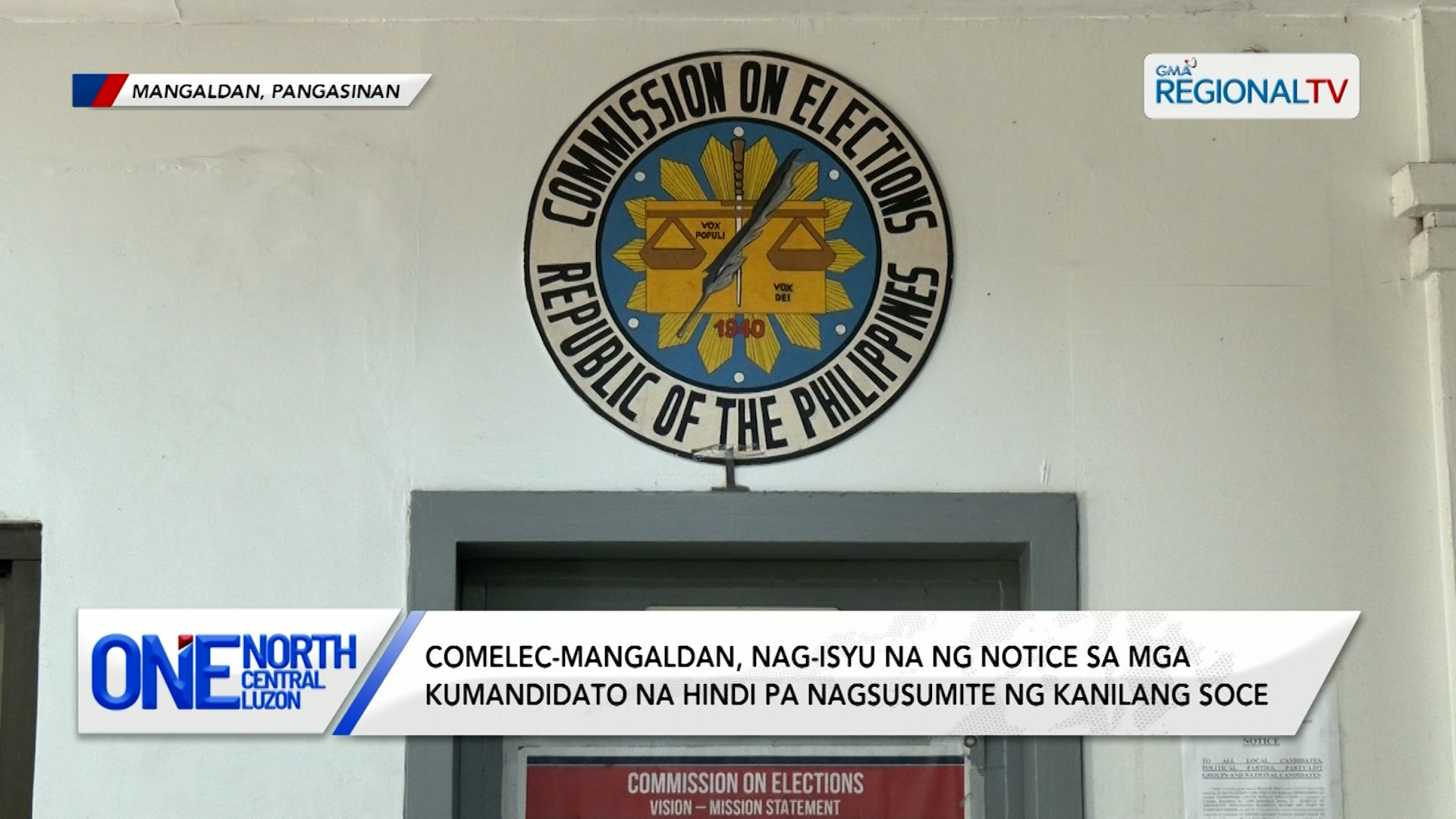 Comelec-Mangaldan, nag-isyu na ng notice sa mga kumandidato