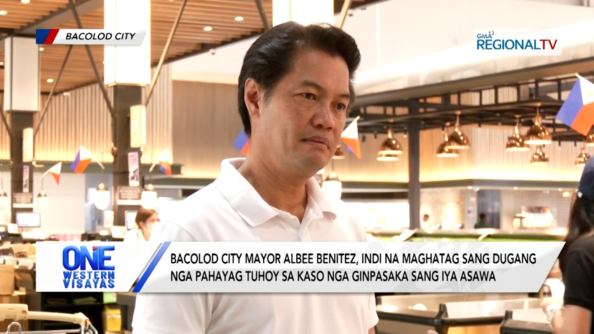 Bacolod City Mayor  Benitez, indi na maghatag sang pahayag tuhoy sa kaso