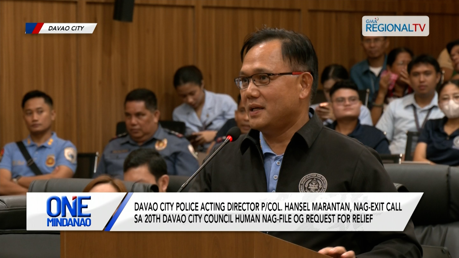 Davao LGU, nagpasa og resolusyon i-commend si DCPO Acting Director P/Col. Marantan