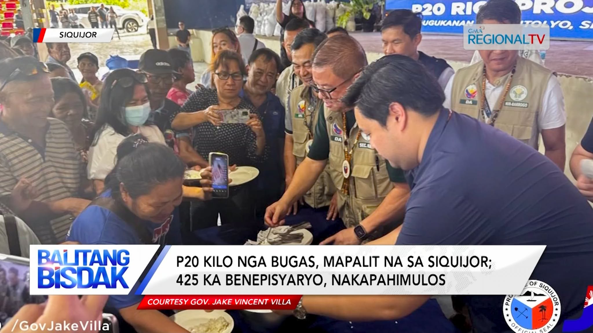 P20 kilo nga bugas, mapalit na sa Siquijor; 425 benepisyaryo, nakapahimulos