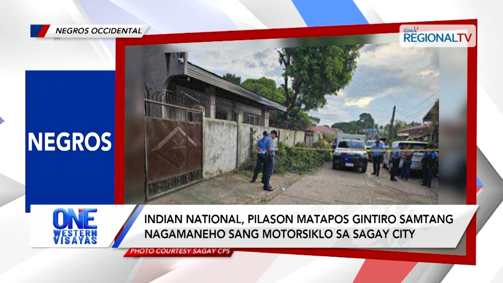 Indian National, Gintiro Samtang Nagamaneho sang Motorsiklo sa Sagay City