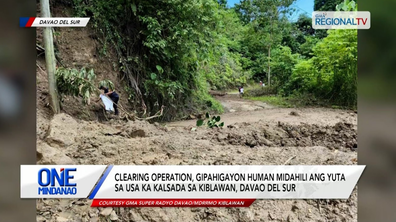 National Highway sa Tantangan, South Cotabato, gibaha