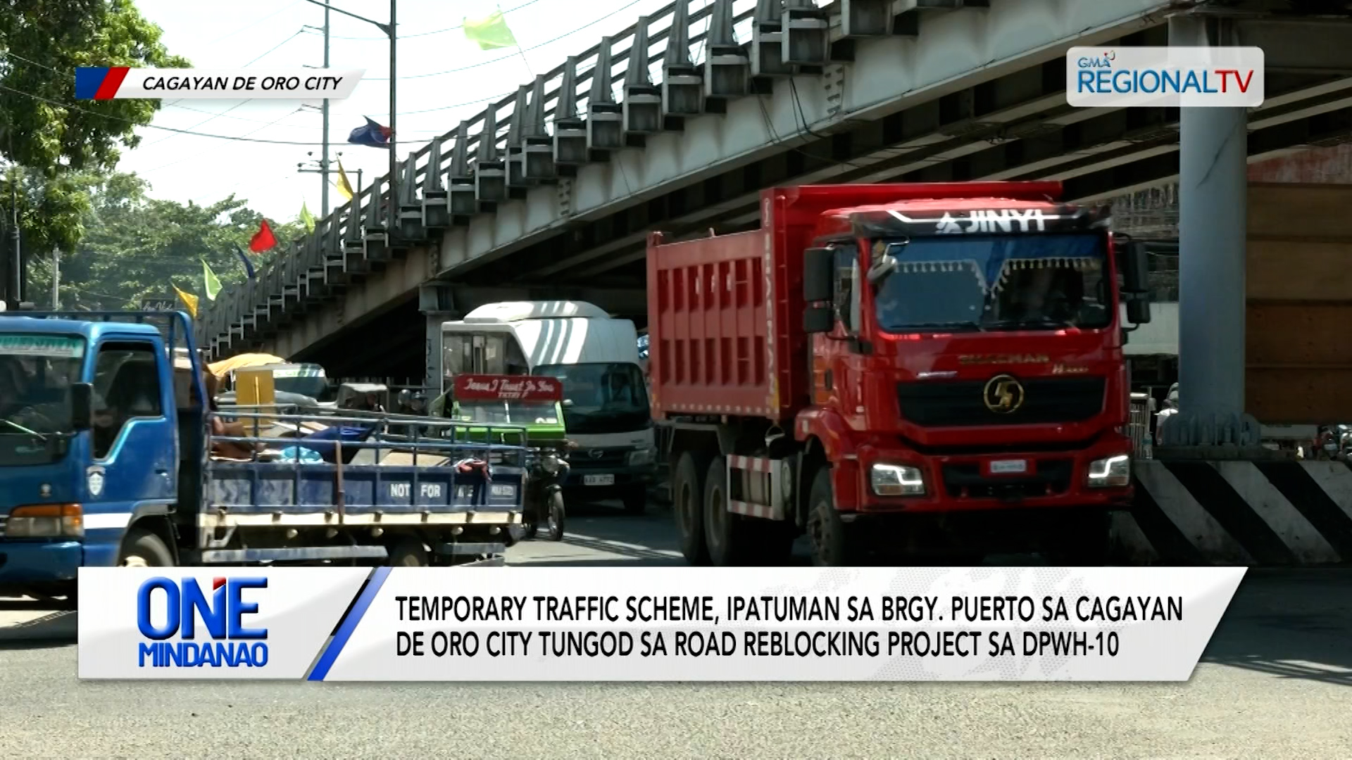 Temporary traffic scheme, ipatuman sa Brgy. Puerto sa Cagayan de Oro City