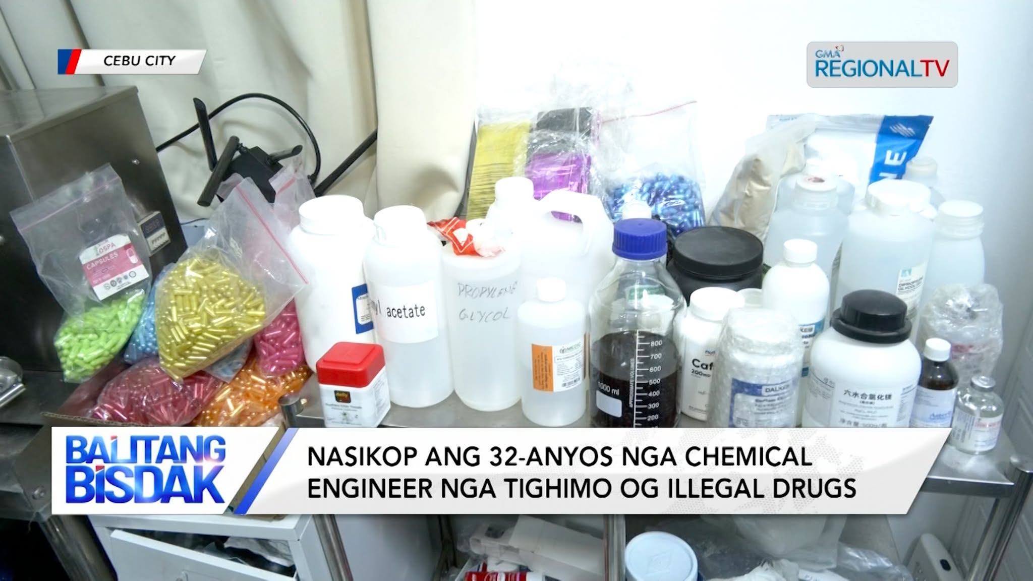Nasikop ang 32-anyos nga chemical engineer nga tighimo og illegal drugs