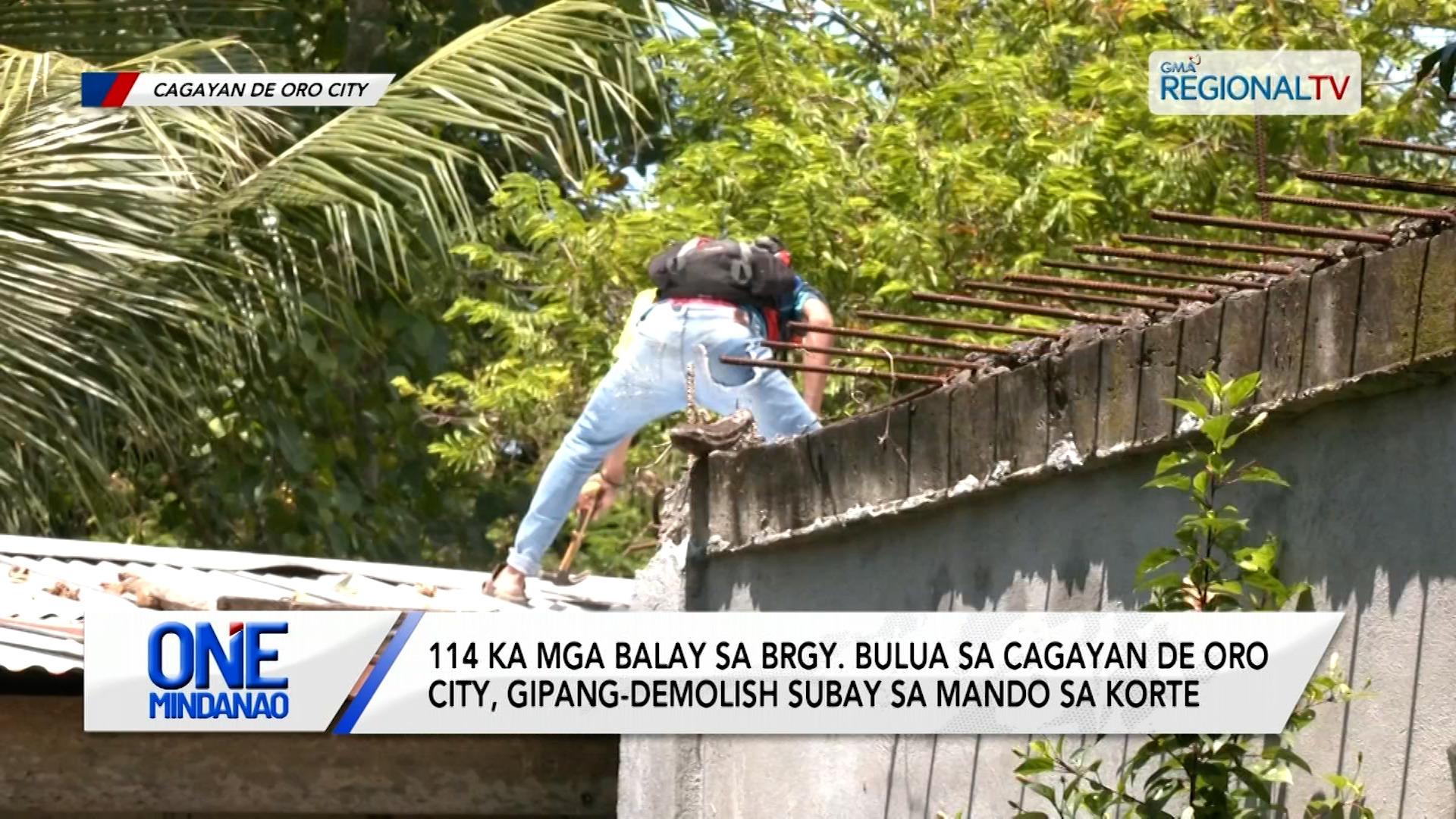 114 ka mga balay sa Cagayan de Oro City, gipang-demolish | One Mindanao