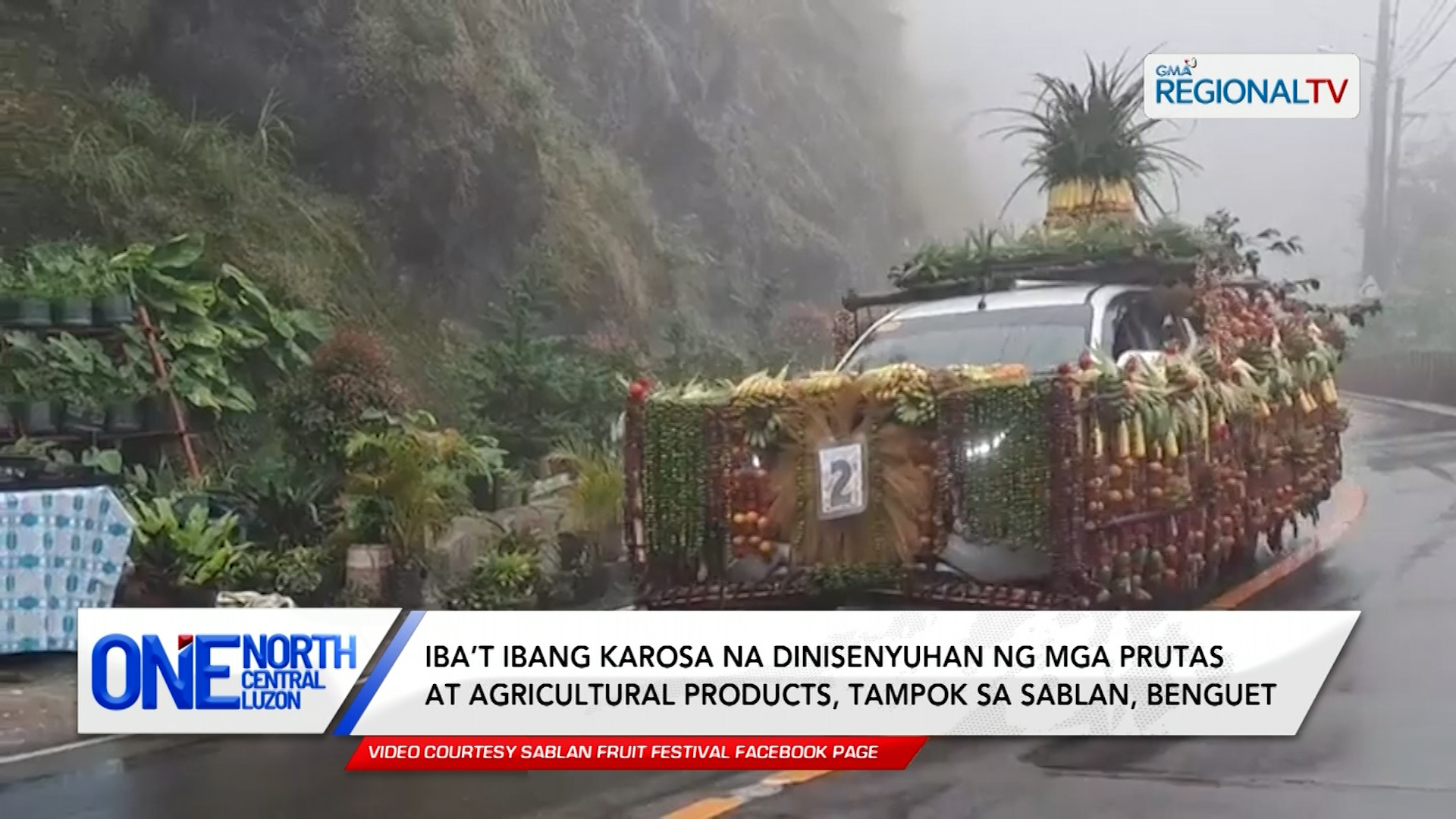 Iba’t ibang karosa na dinisenyuhan ng mga prutas, tampok sa Benguet | One North Central Luzon