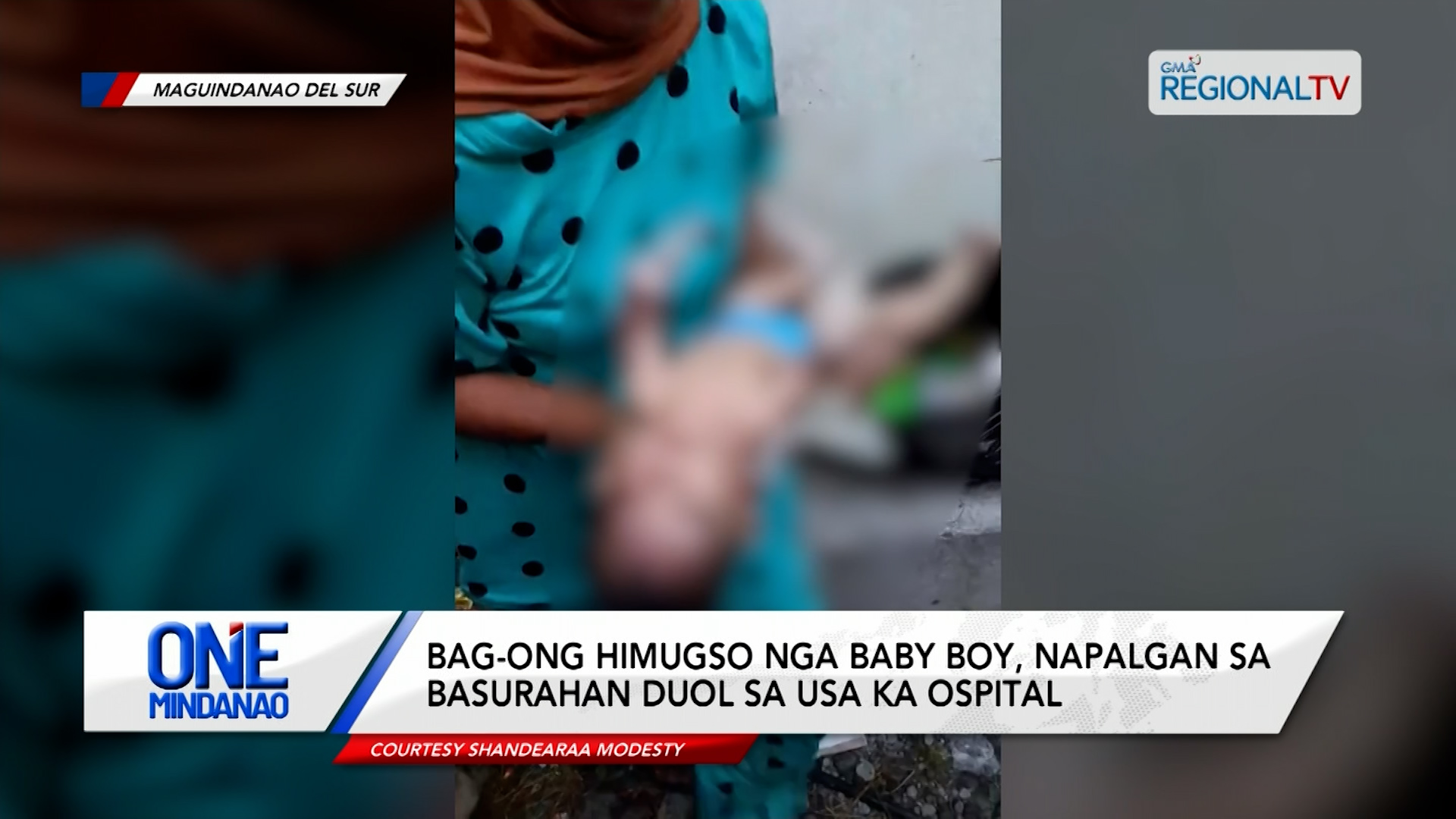 Bag-ong himugso nga baby boy, napalgan sa basurahan duol sa usa ka ospital | One Mindanao