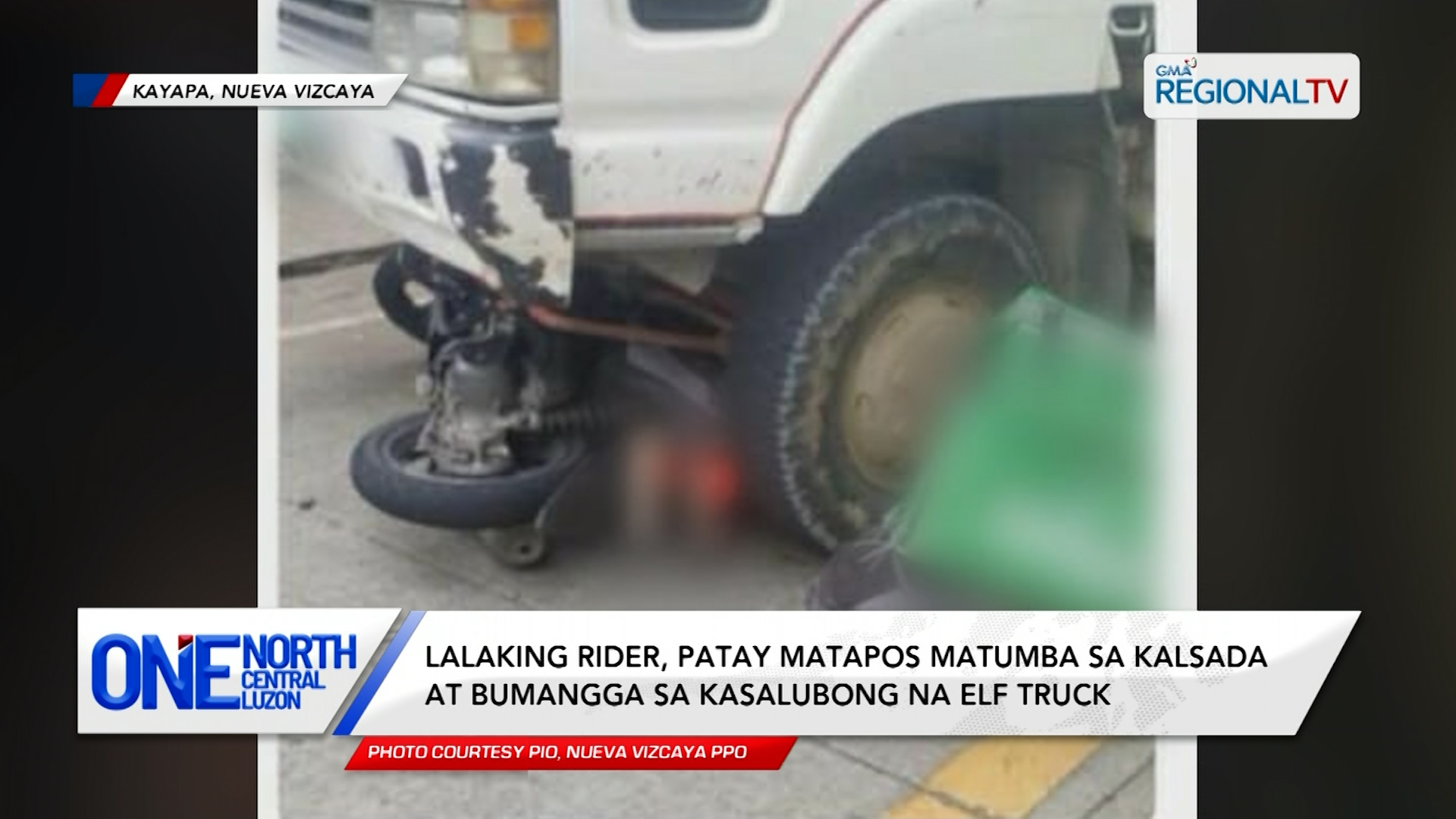 Rider, patay matapos matumba at bumangga sa kasalubong na elf truck | One North Central Luzon