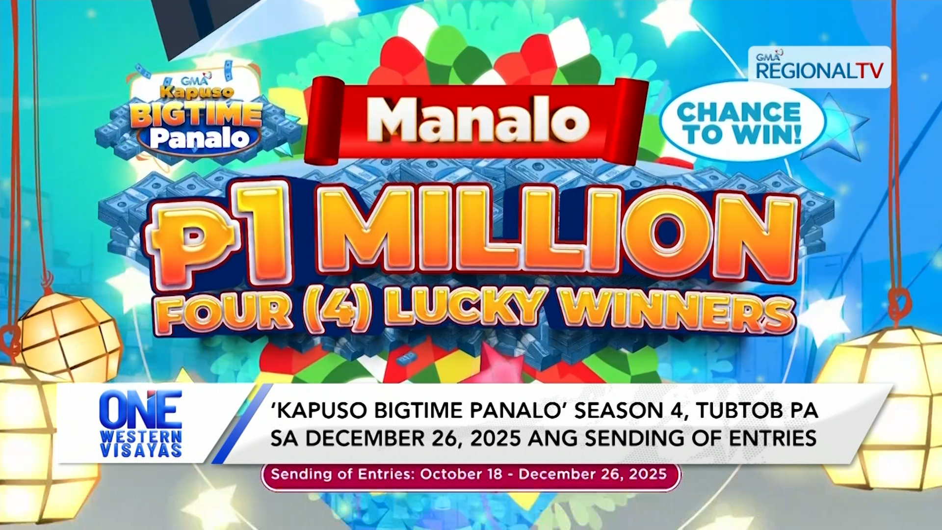 ‘Kapuso Bigtime Panalo’ Season 4, tubtob pa sa December 26, 2025 | One Western Visayas
