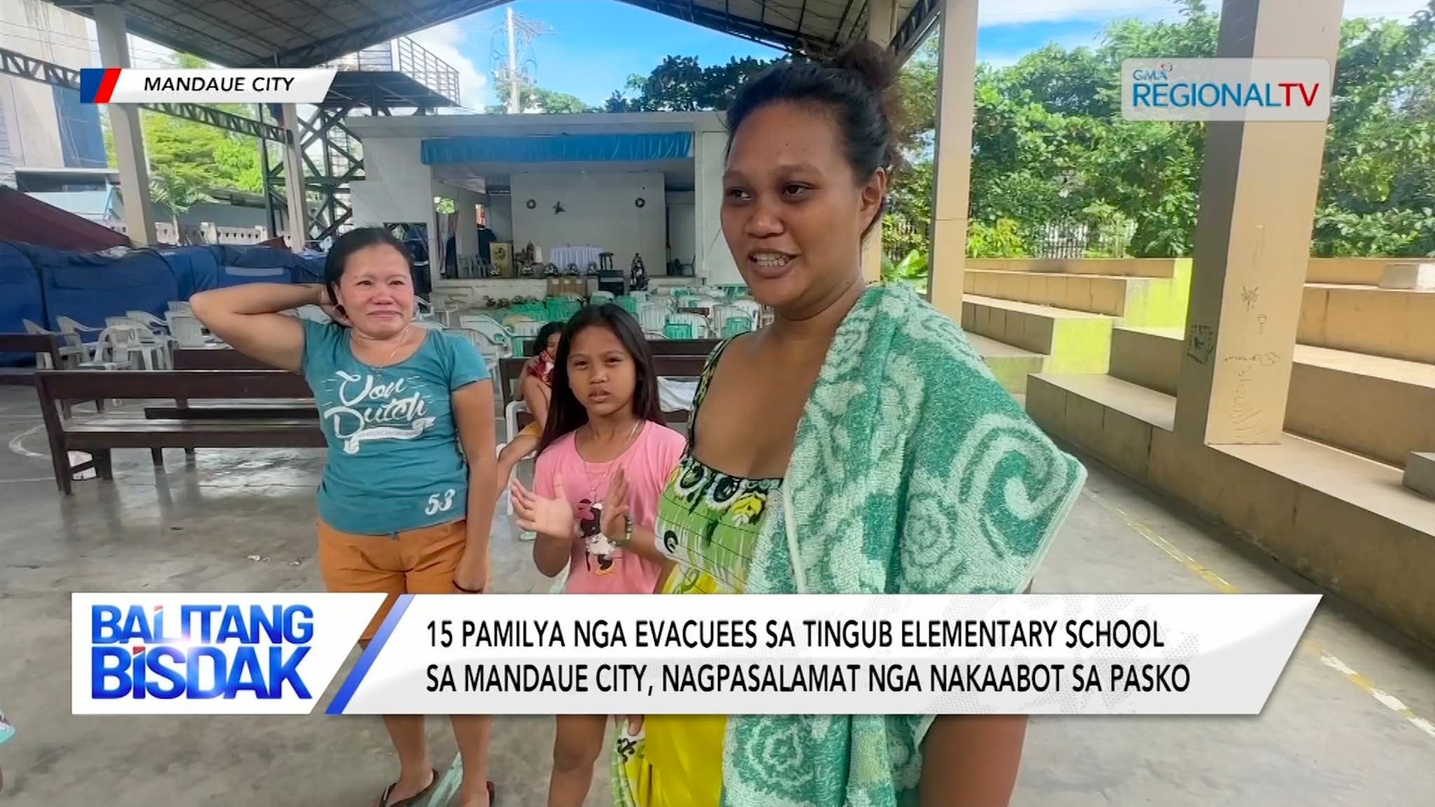 15 Pamilya sa Tingub Elementary School, Nagpasalamat nga Nakaabot sa Pasko | Balitang Bisdak
