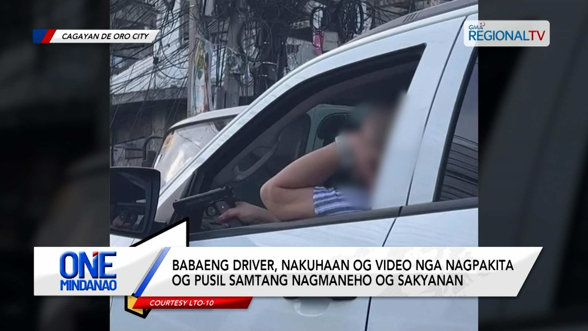 Babaeng driver, nakuhaan og video nga nagpakita og pusil | One Mindanao