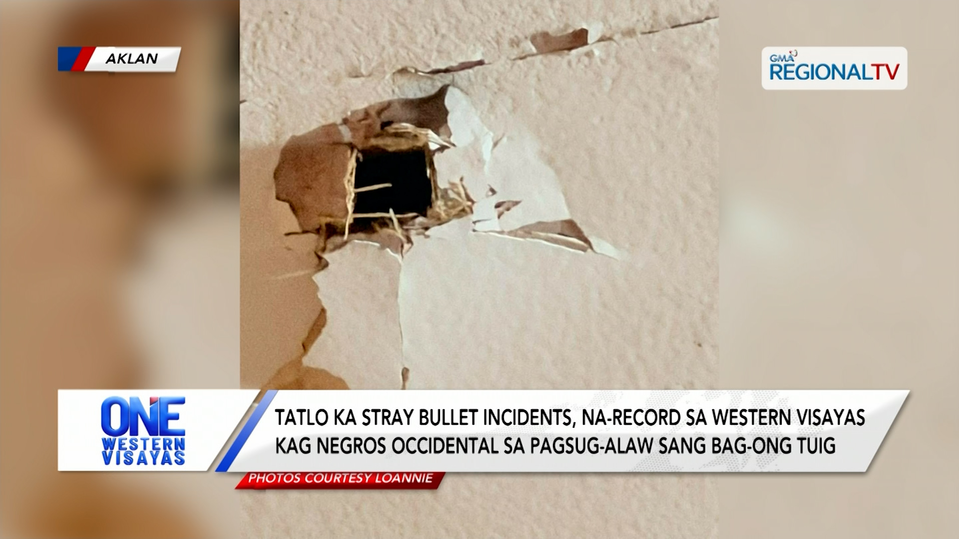 Tatlo  ka stray bullet incidents, na-record sa Panay kag Negros Occidental | One Western Visayas