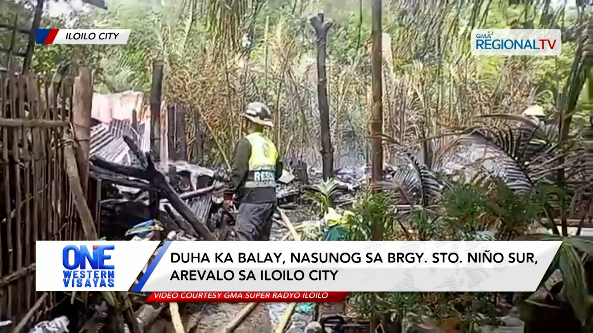 Duha ka balay, nasunog sa Brgy. Sto. Niño Sur, Arevalo sa Iloilo City | One Western Visayas