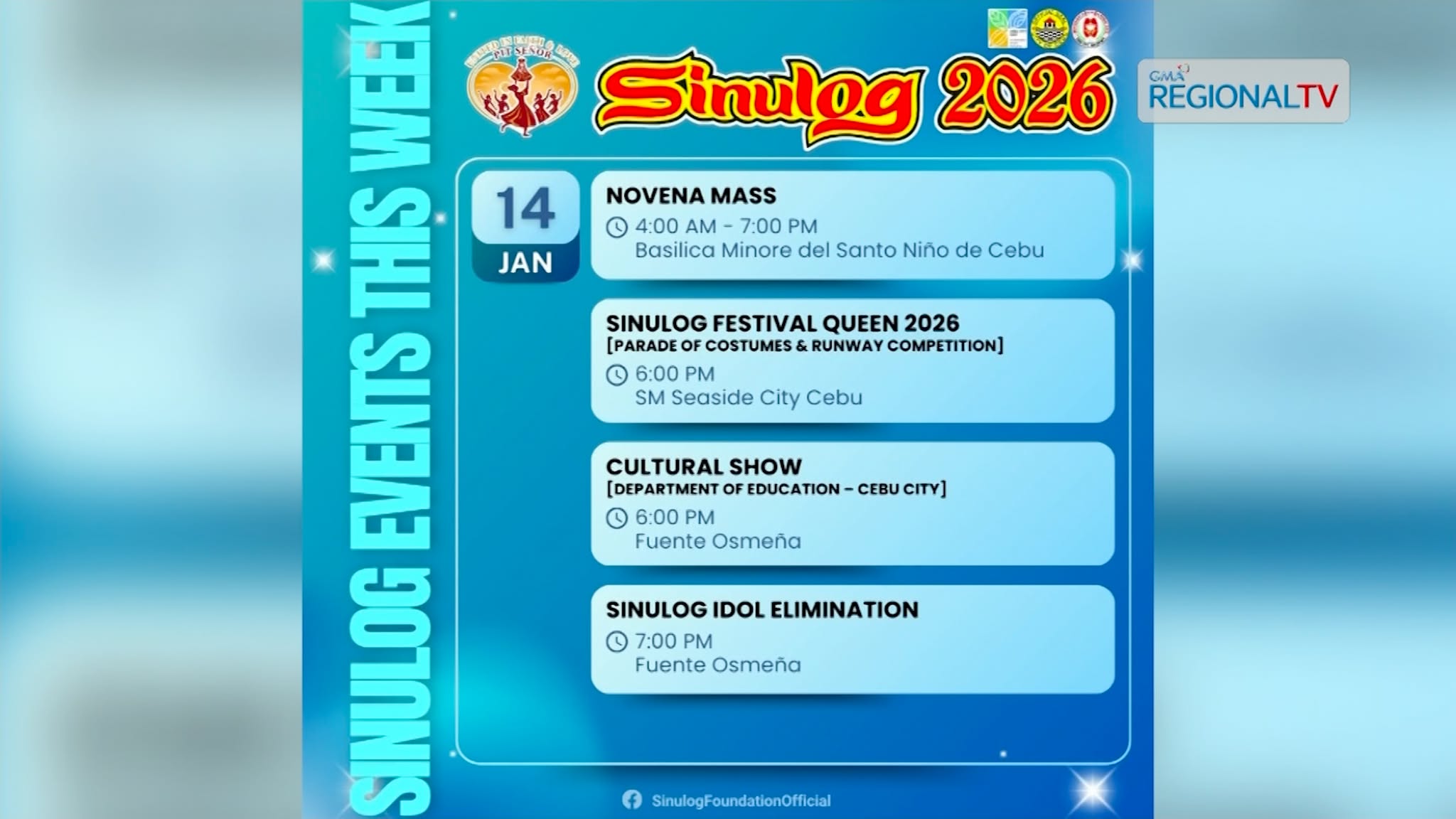 General Schedule of Activities sa Basilica Minore Del Santo Niño | Balitang Bisdak