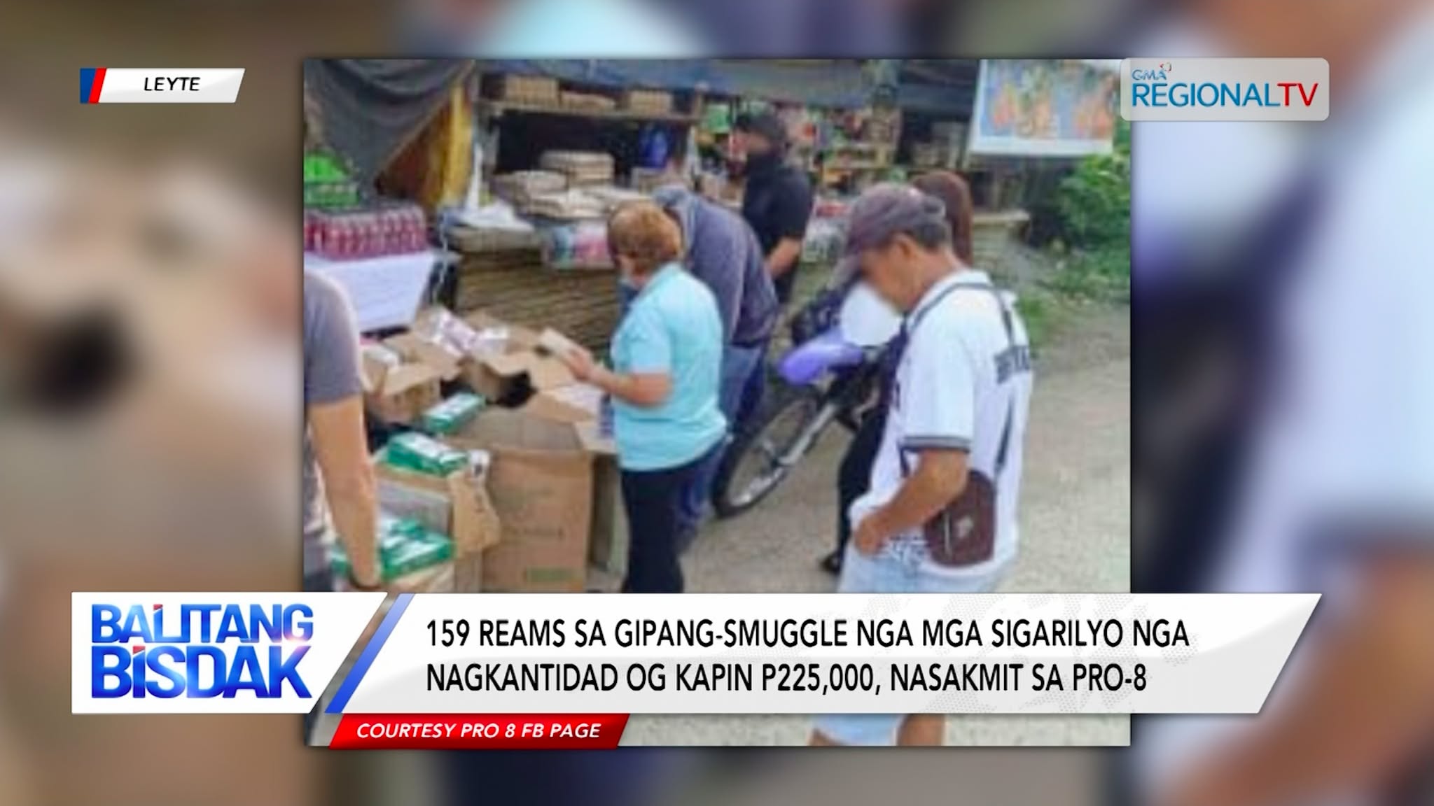 Gipang-smuggle nga mga Sigarilyo nga Nagkantidad og Kapin sa P225,000, Nasakmit | Balitang Bisdak