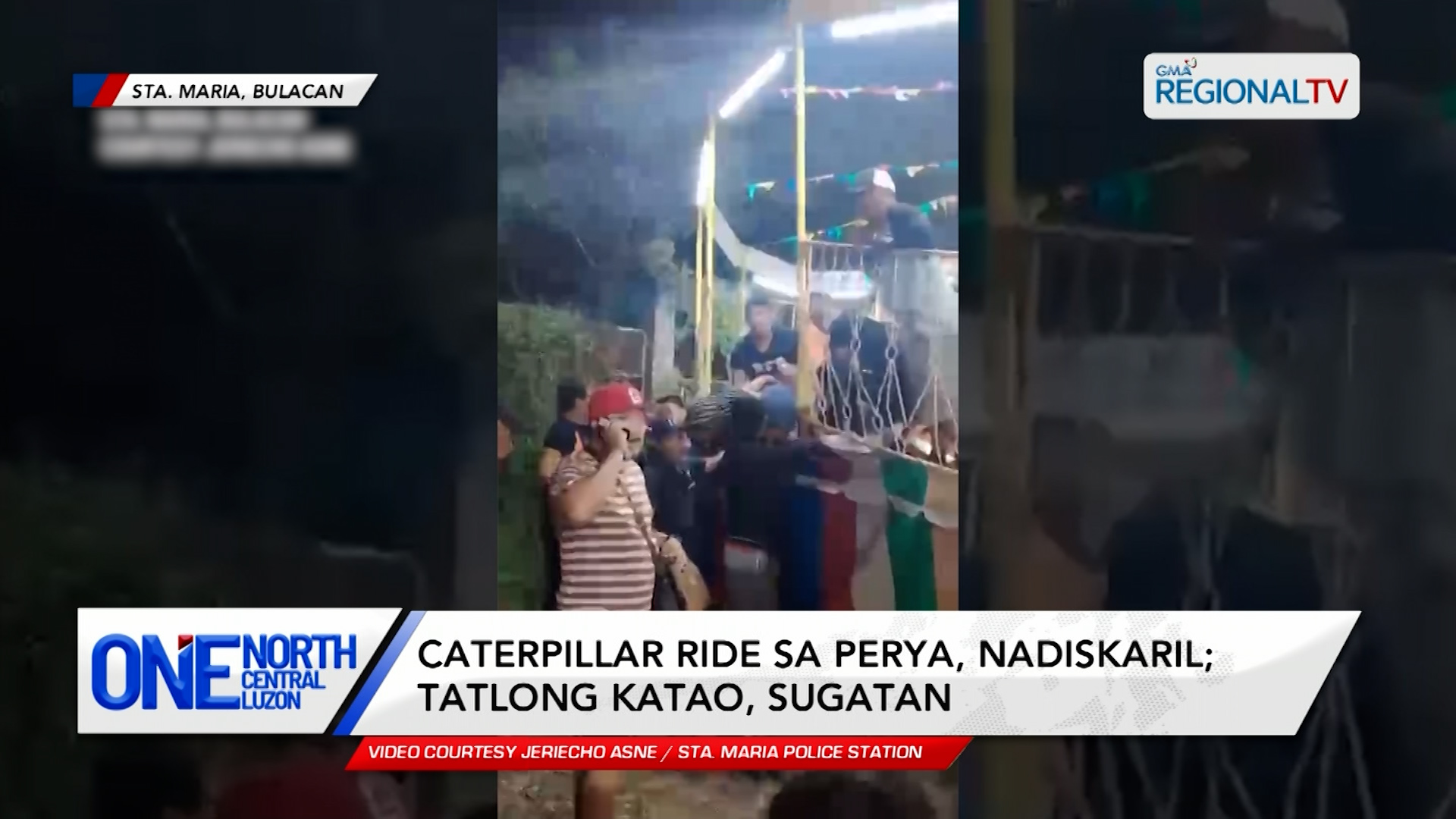 Caterpillar ride sa perya, nadiskaril; tatlong katao, sugatan | One North Central Luzon