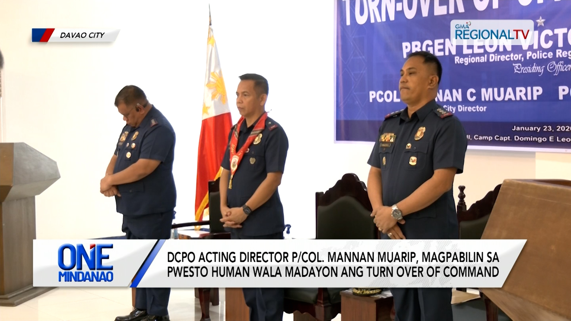 DCPO Acting Director P/Col. Mannan Muarip, magpabilin sa pwesto | One Mindanao