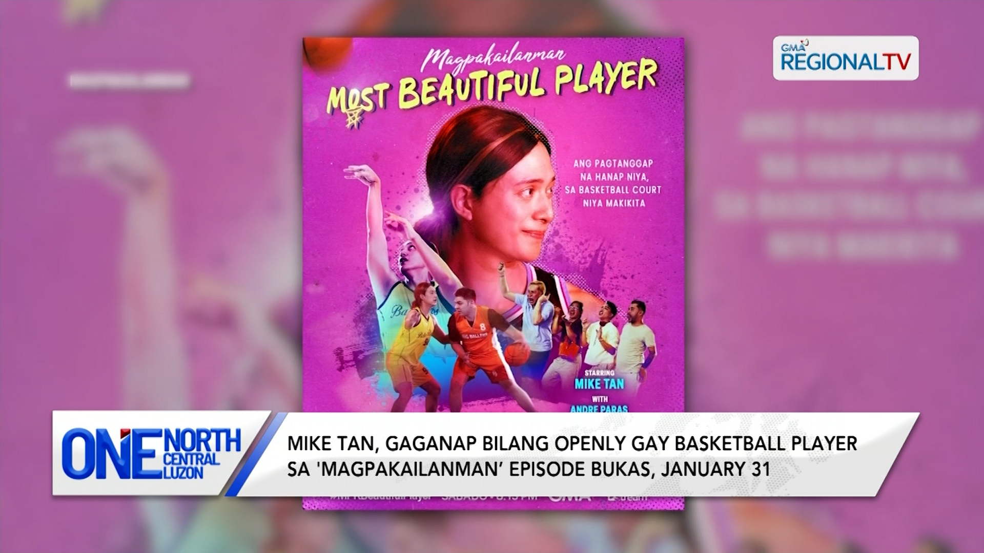Mike Tan, gaganap bilang openly gay basketball player sa 'Magpakailanman’ | One North Central Luzon