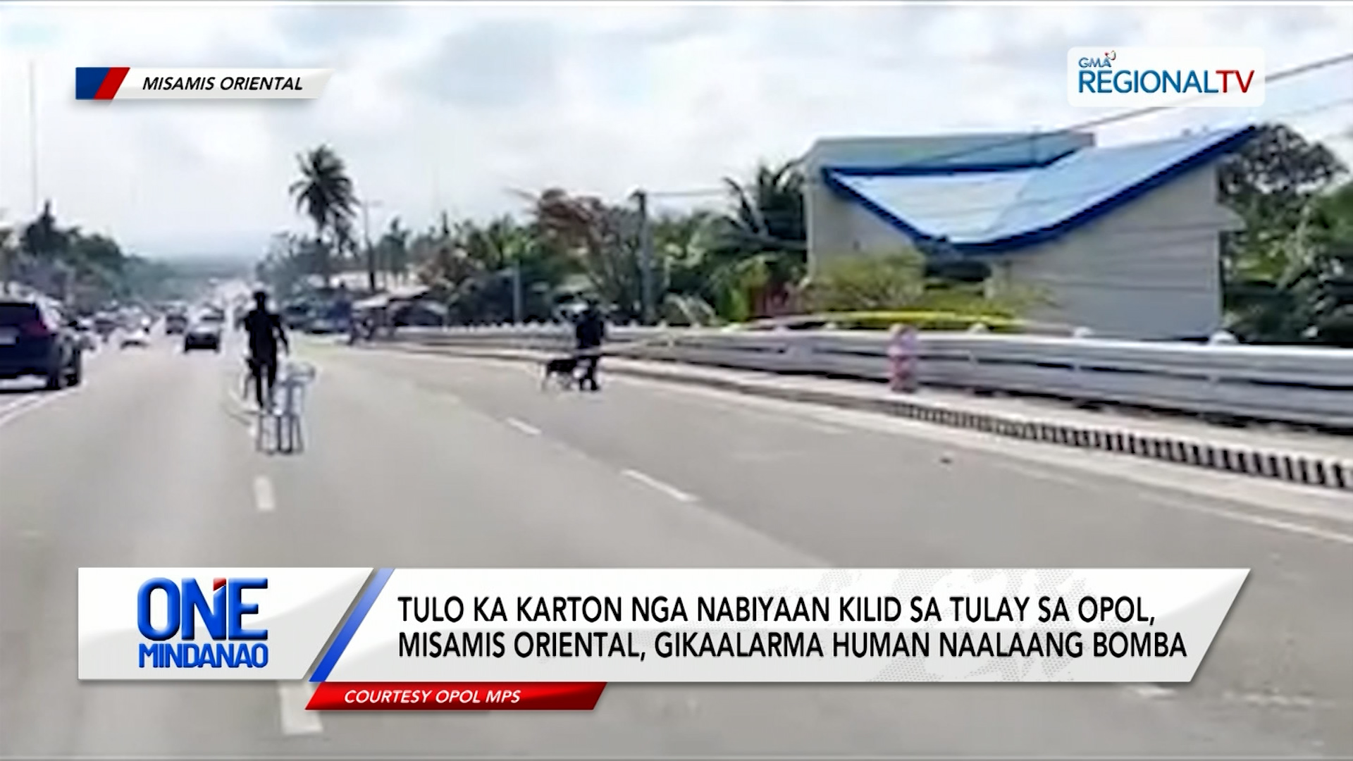 Tulo ka karton nga nabiyaan kilid sa tulay sa Opol, Misamis Oriental, gikaalarma | One Mindanao