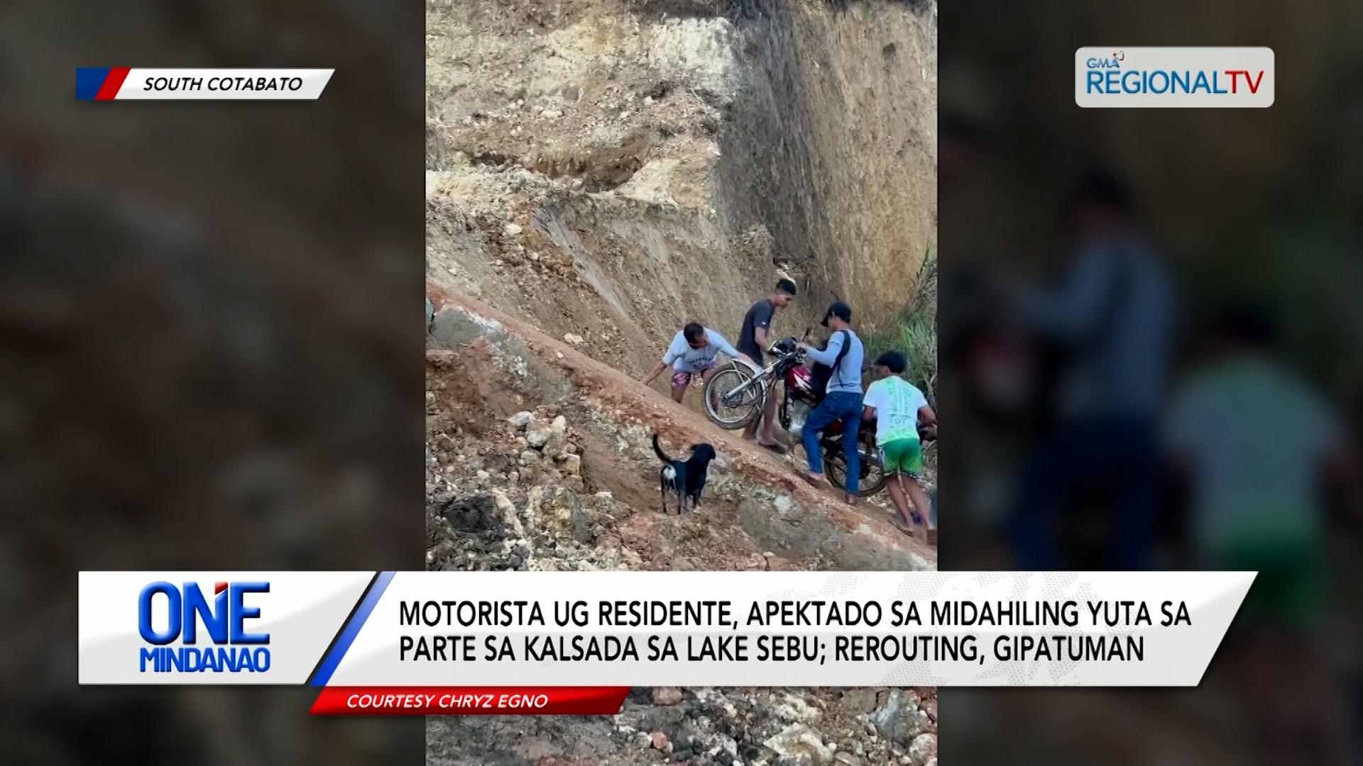 Motorista ug residente, apektado sa landslide Lake Sebu | One Mindanao