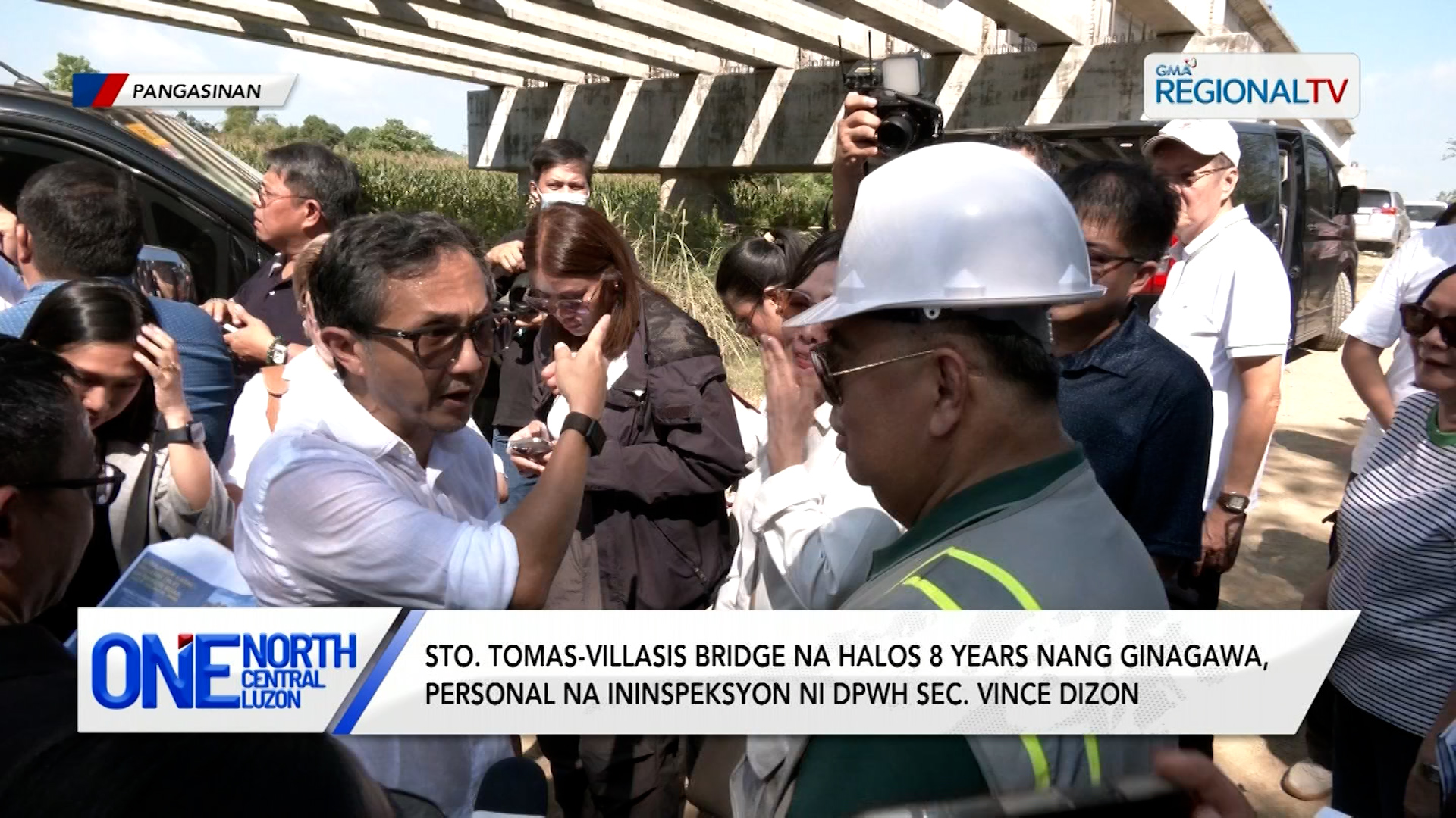 Sto. Tomas-Villasis Bridge, personal na ininspeksyon ni Sec. Vince Dizon | One North Central Luzon
