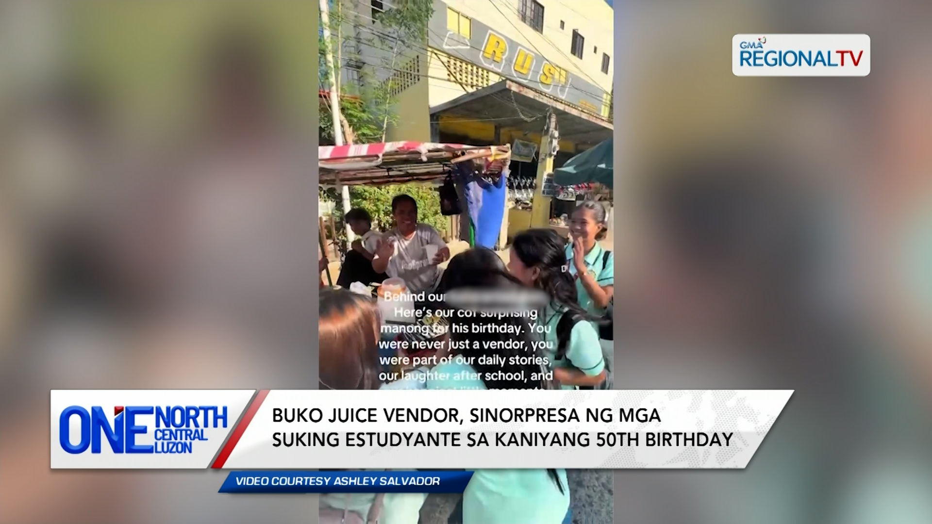Buko juice vendor, sinorpresa ng suking estudyante sa kaniyang birthday | One North Central Luzon