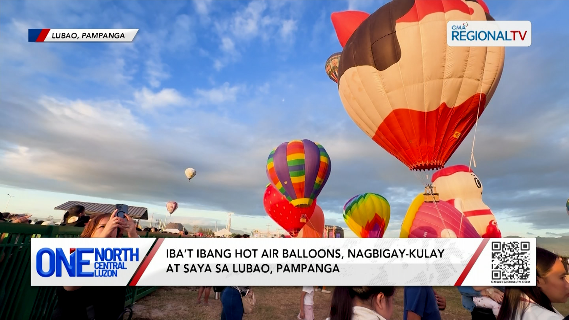Iba’t ibang hot air balloons, nagbigay-kulay at saya sa Lubao, Pampanga | One North Central Luzon